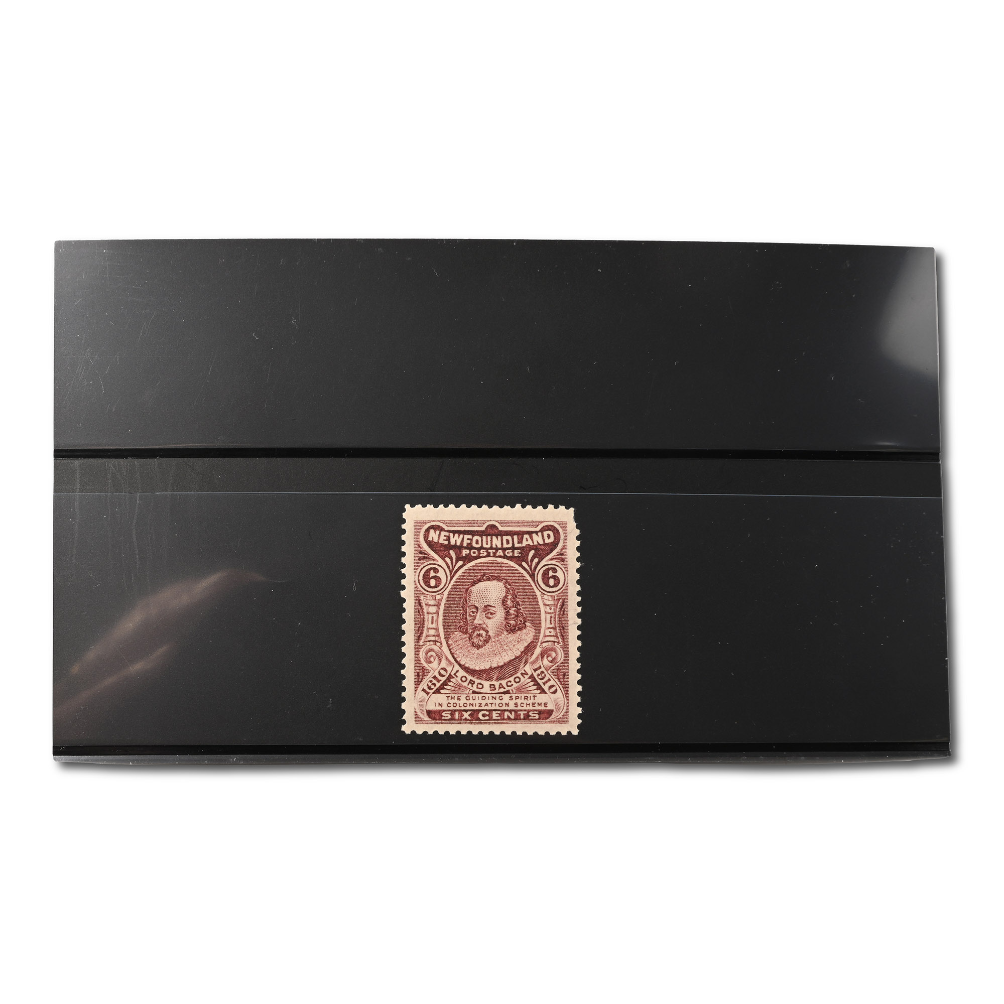 Six Cent Brown 'Lord Bacon' Canadian Stamp