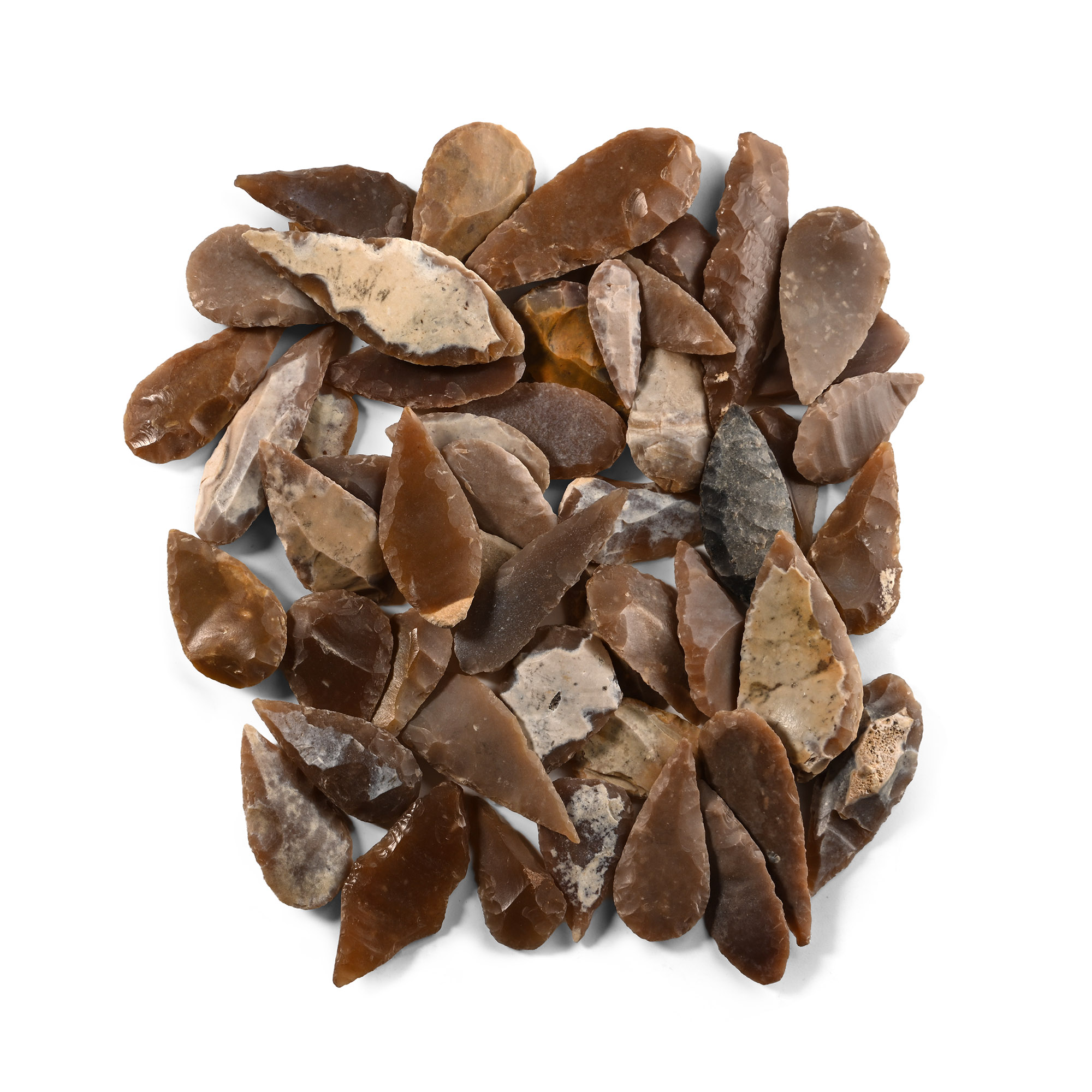 Stone Age Mixed Type Arrowhead Collection