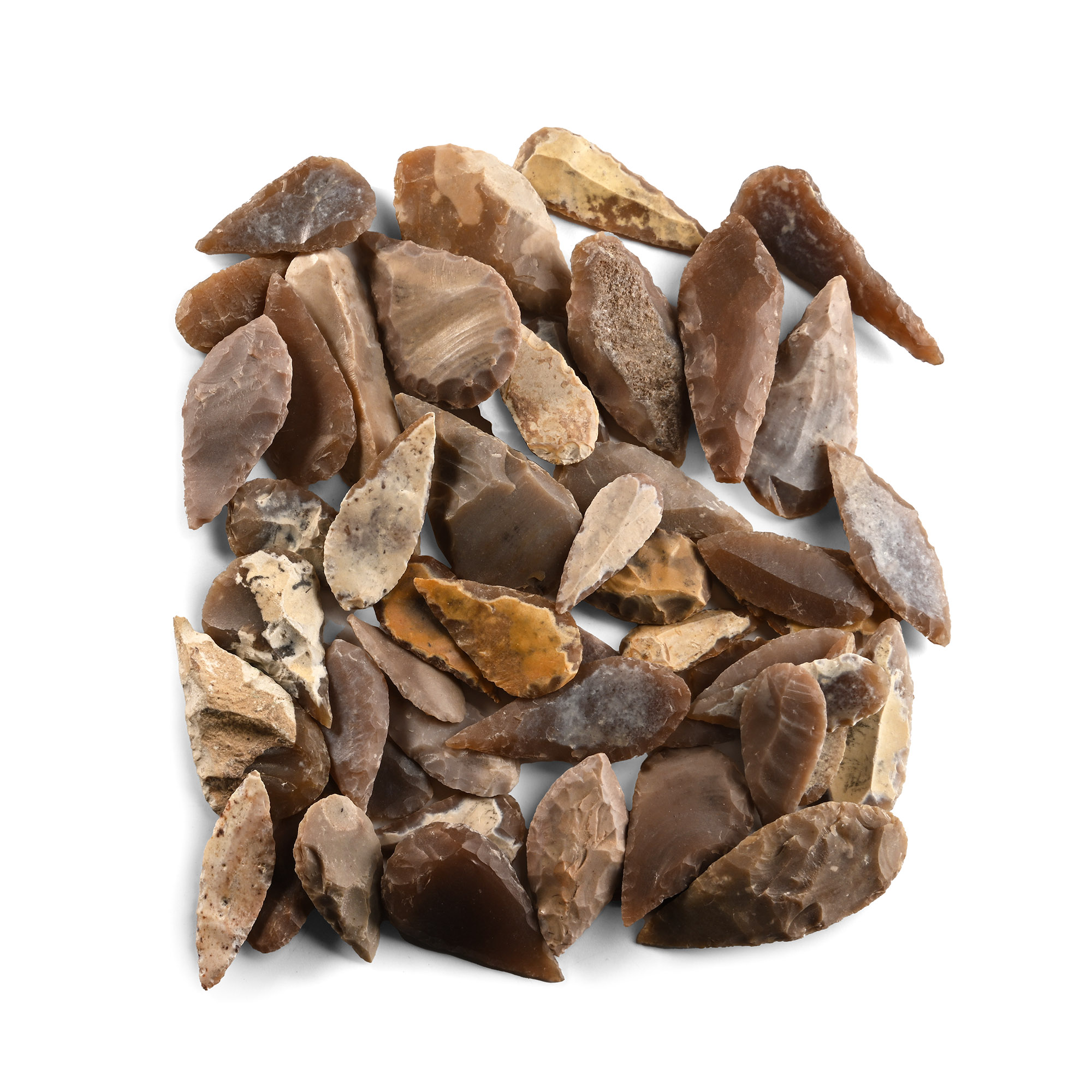 Stone Age Mixed Type Arrowhead Collection