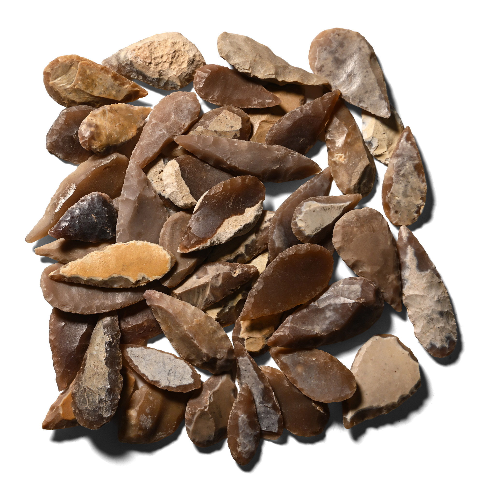 Stone Age Mixed Type Arrowhead Collection