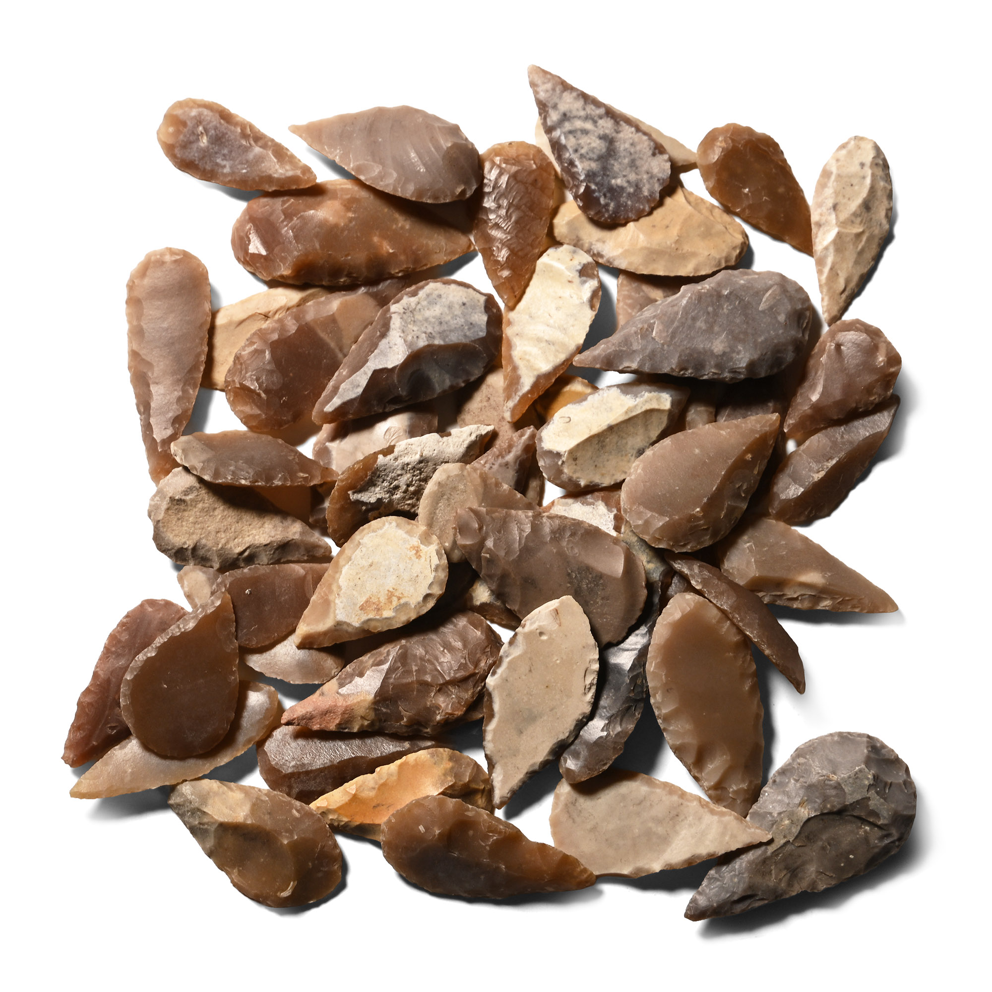 Stone Age Mixed Type Arrowhead Collection