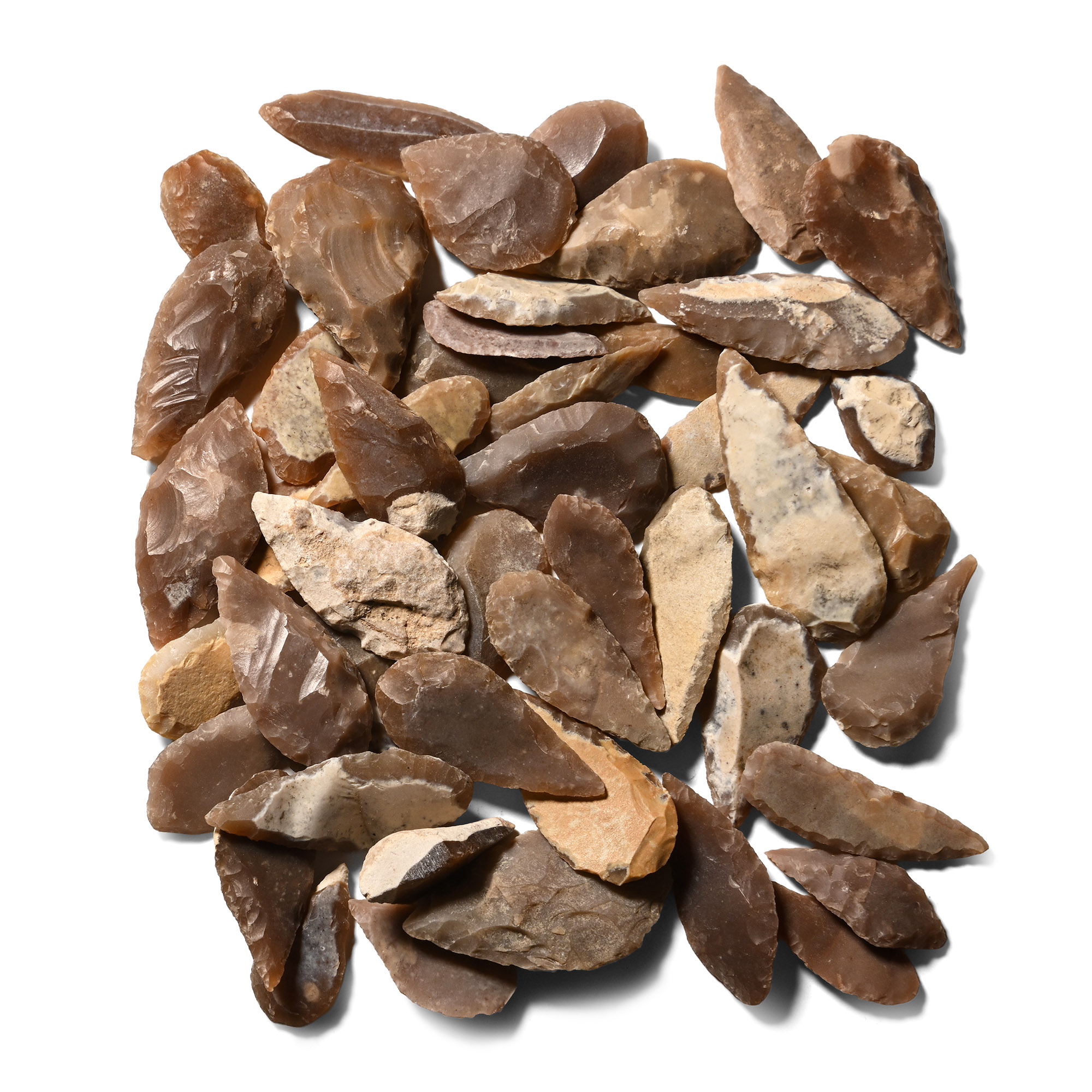 Stone Age Mixed Type Arrowhead Collection
