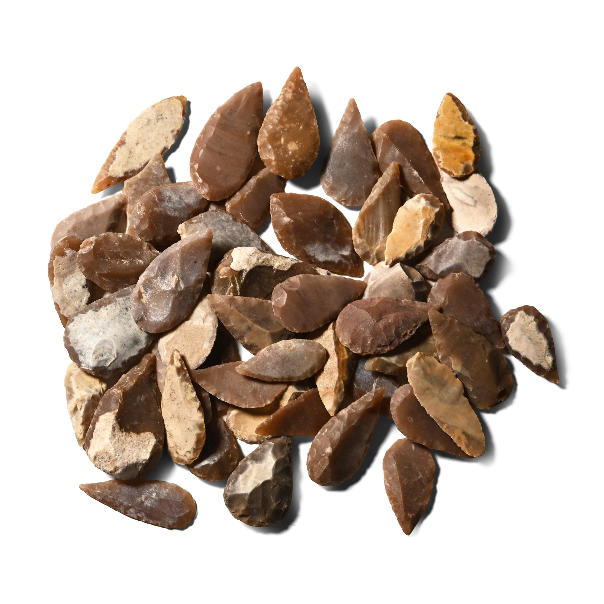 Stone Age Mixed Type Arrowhead Collection