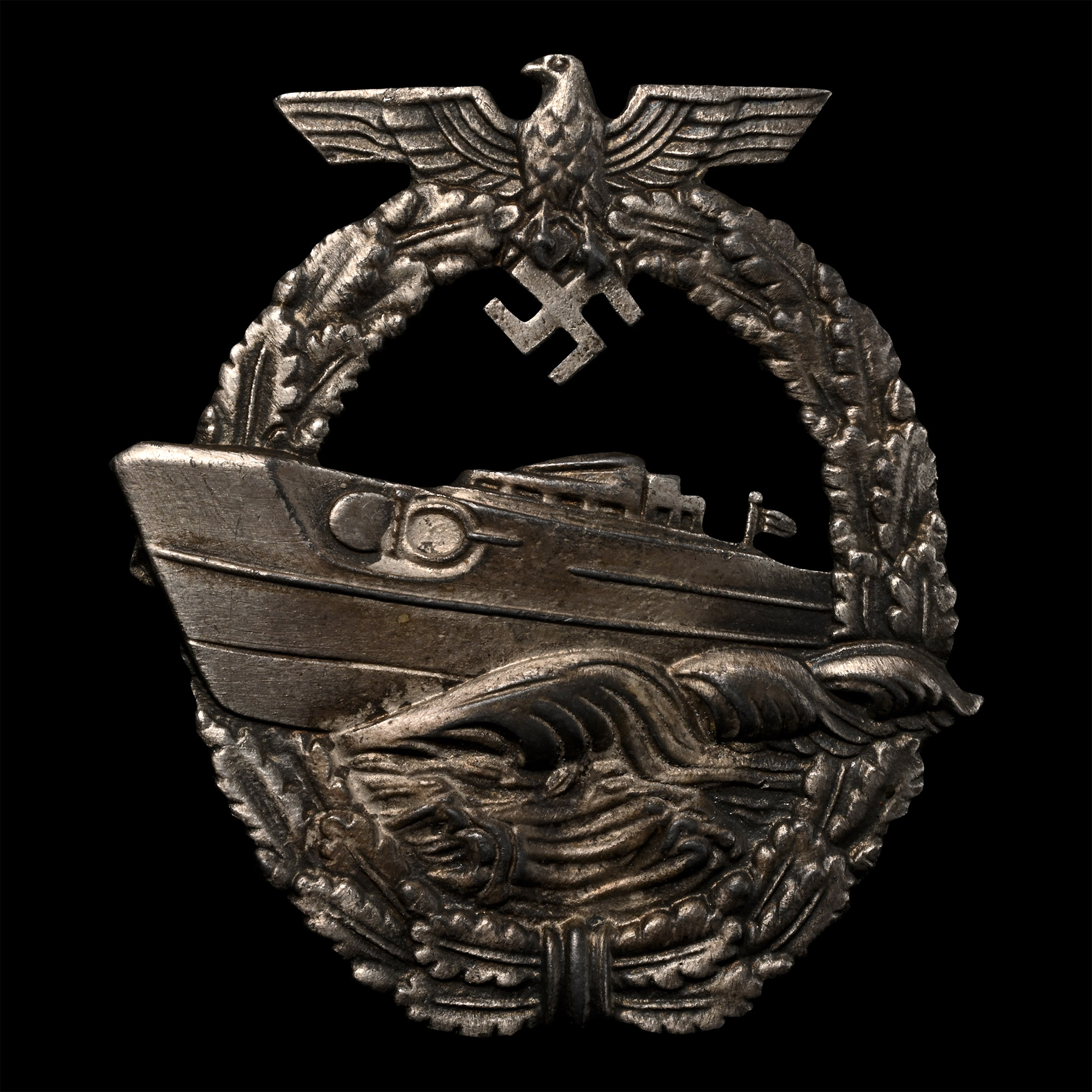 German WWII Kriegsmarine Schnellboot (E-Boat) Badge