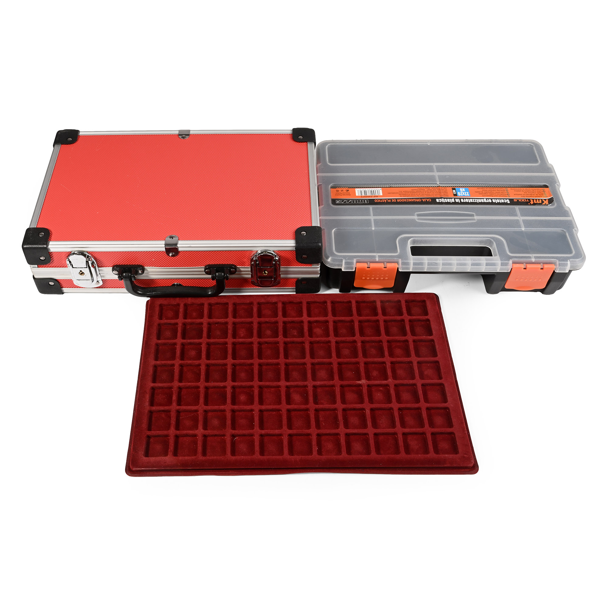 Aluminium Carry Case and Velour Tray Group