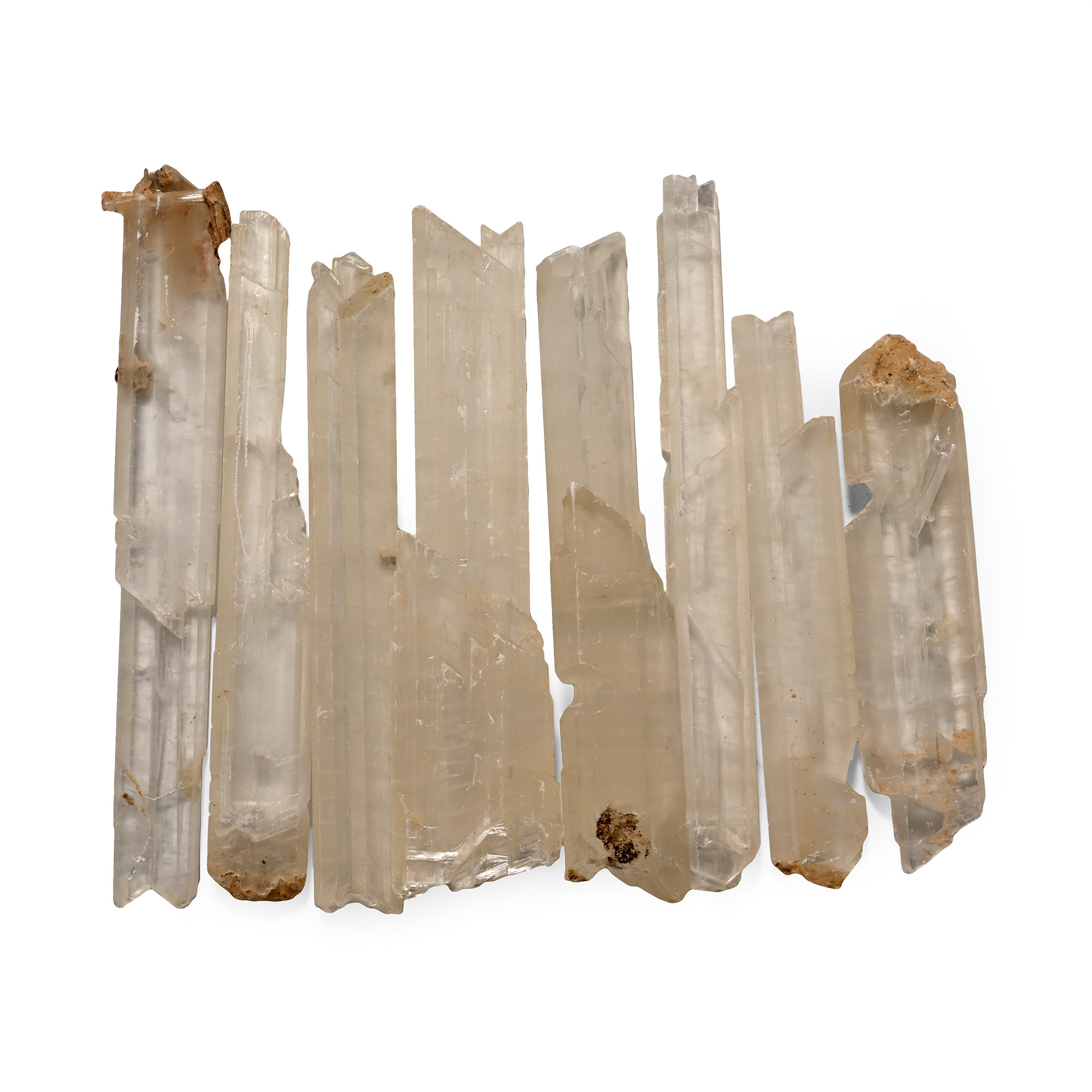 Group of Eight [8] Selenite Specimen Rods