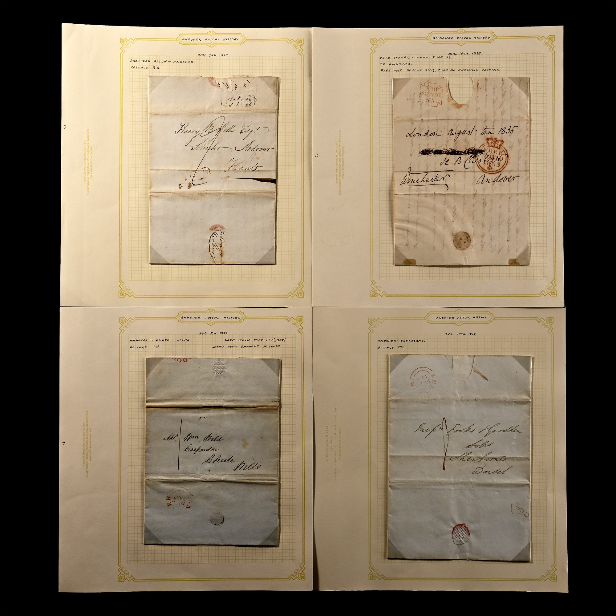 Great Britain (GB) Postal History, Early 19th Century Pre-Stamp Covers