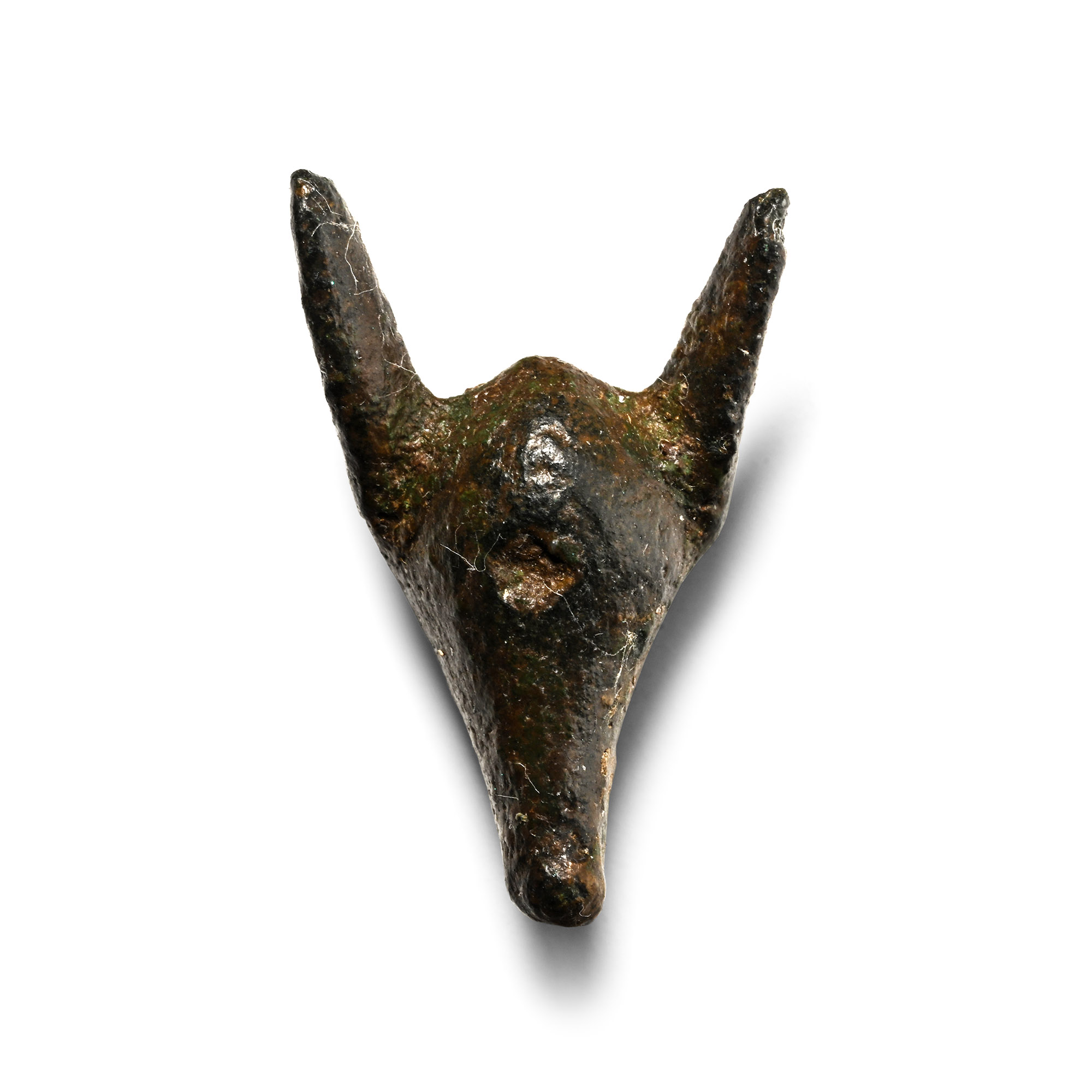 British Celtic Bronze Dog's Head