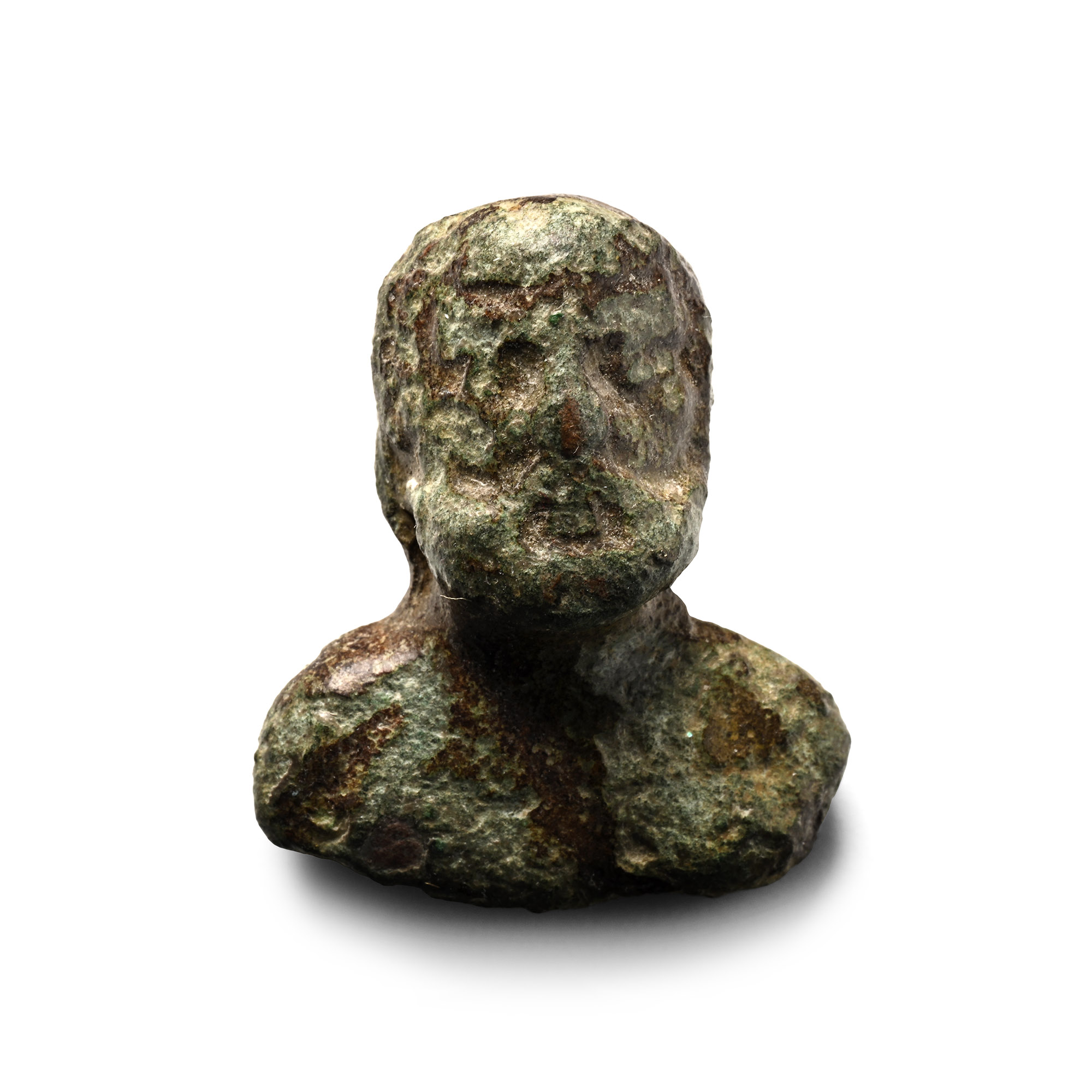 Romano-British Bronze Bearded Bust