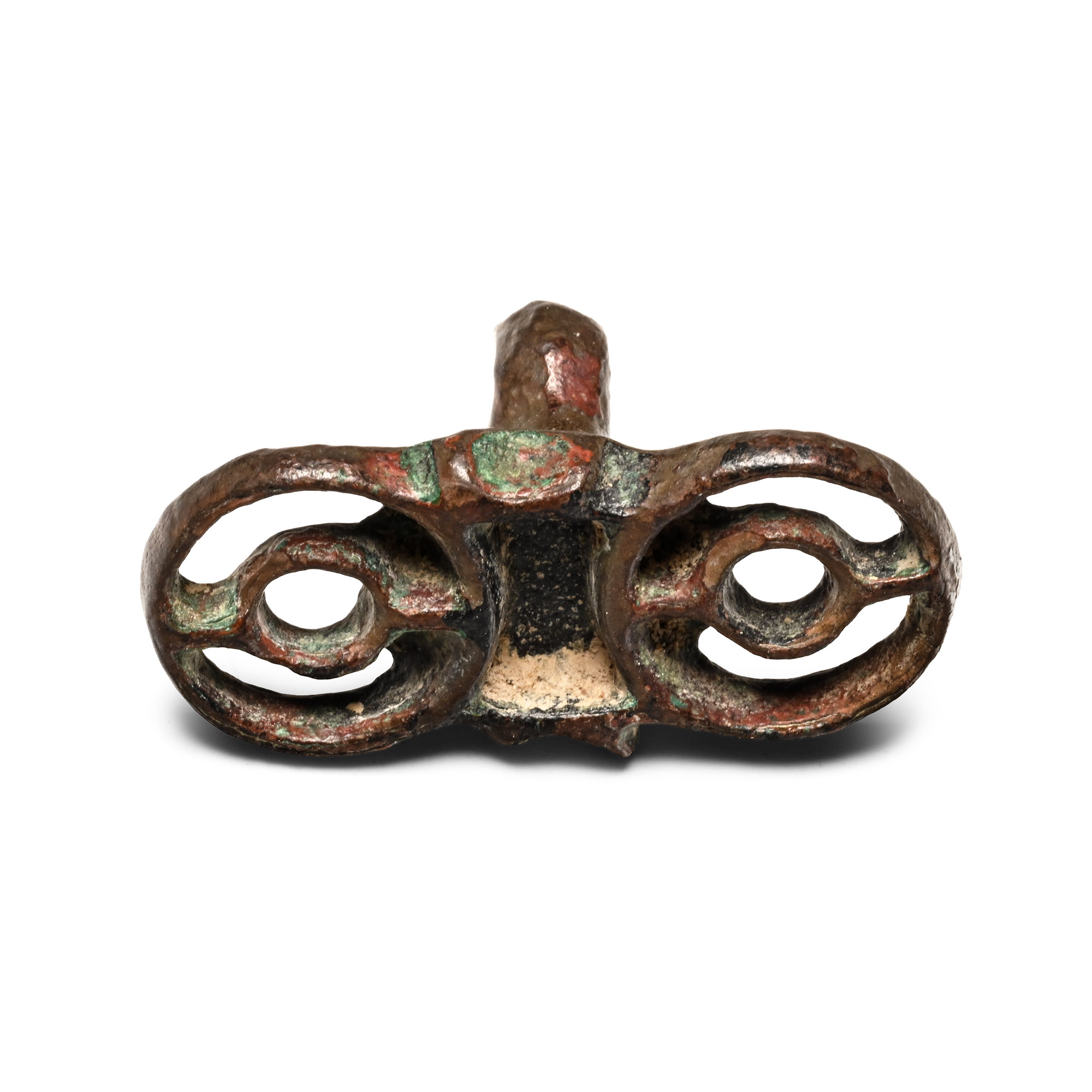 West Central Asian Bronze Seal Matrix with 'Eyes'