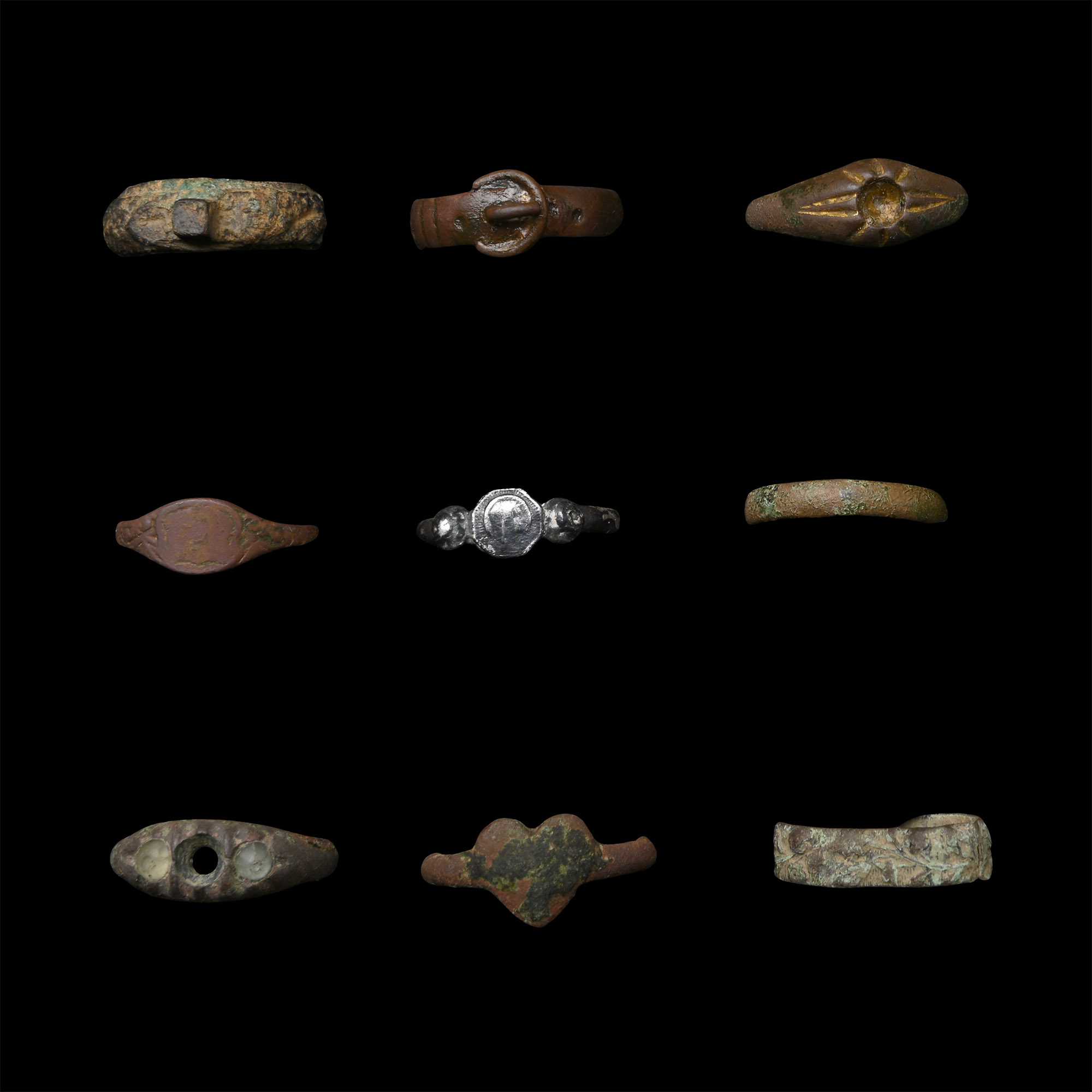 Post Medieval Bronze Ring Group