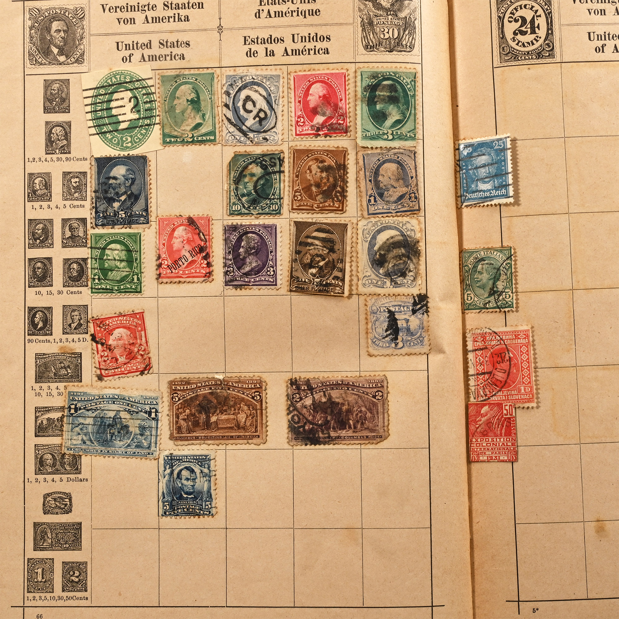 Illustrated Postage Stamp Album of World Stamps