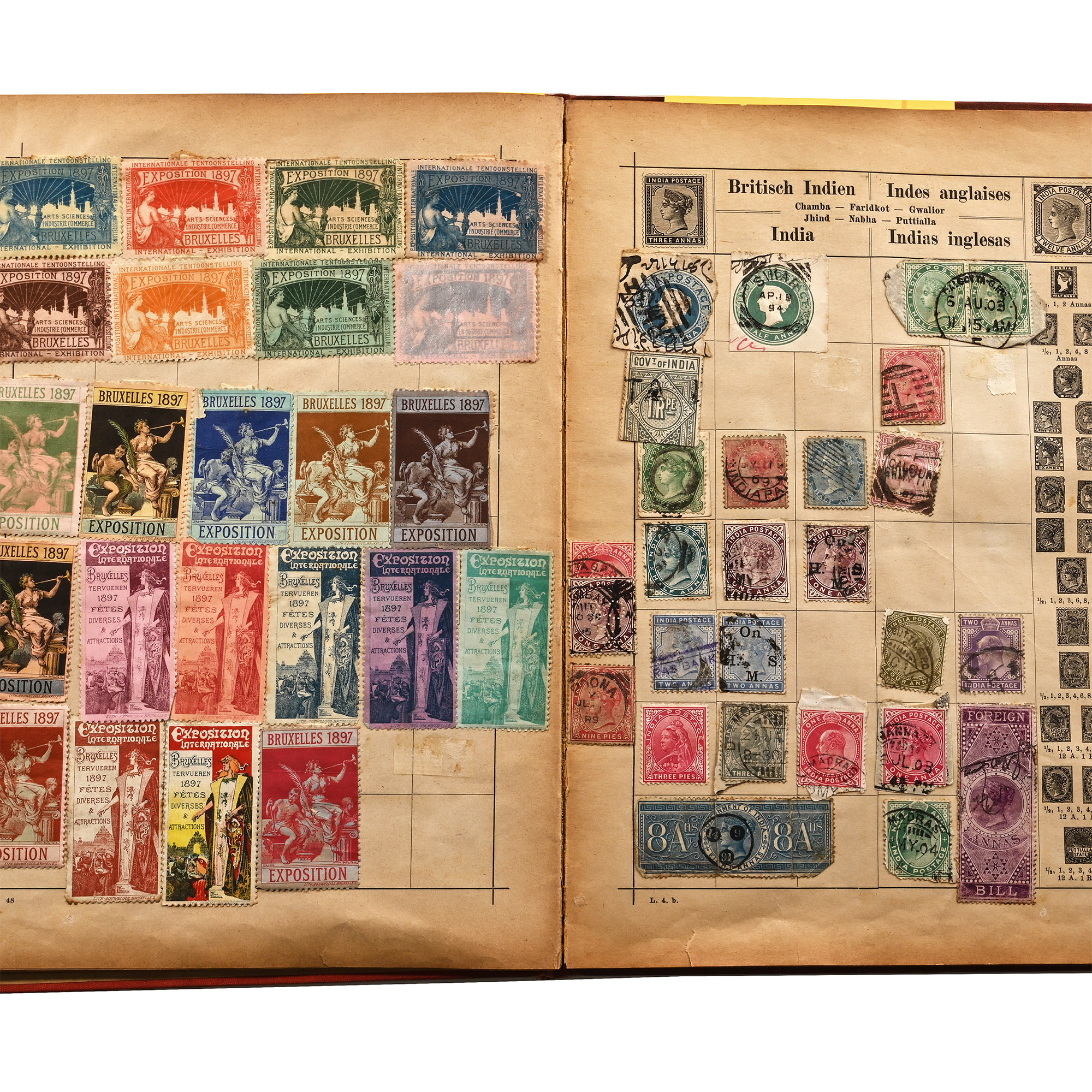 Illustrated Postage Stamp Album of World Stamps