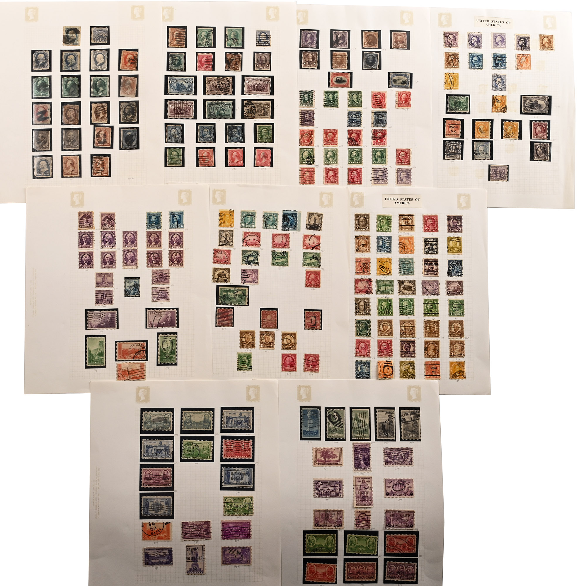 United States of America Loose-Leaf Stamp Album Pages