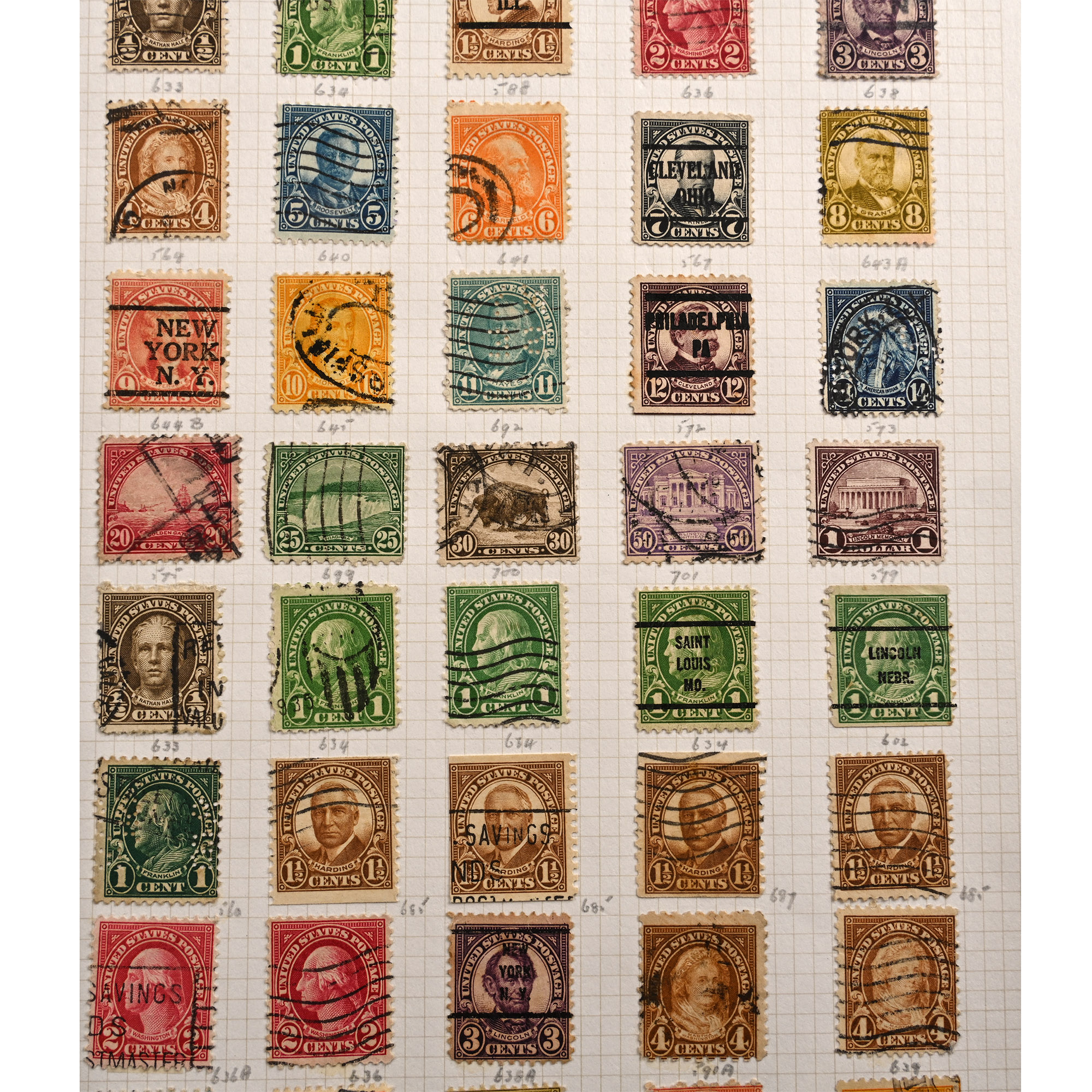 United States of America Loose-Leaf Stamp Album Pages