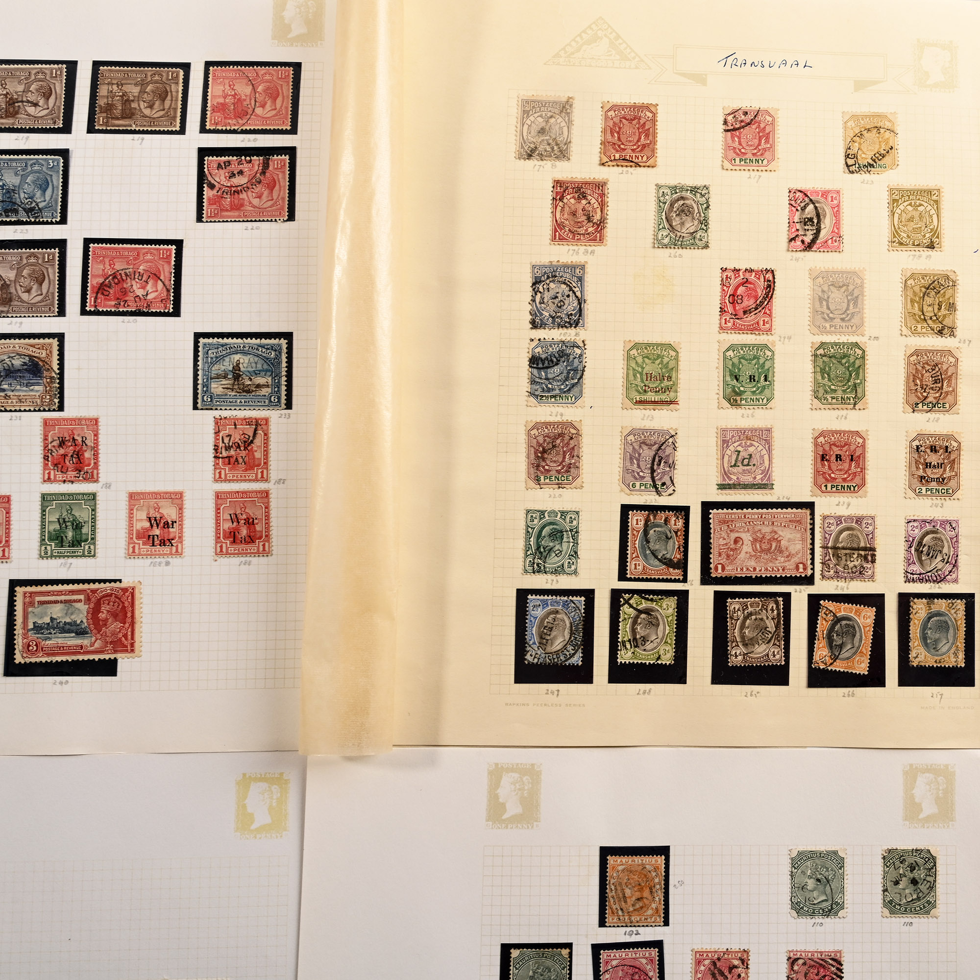 Commonwealth Assorted Loose-Leaf Stamp Album Pages
