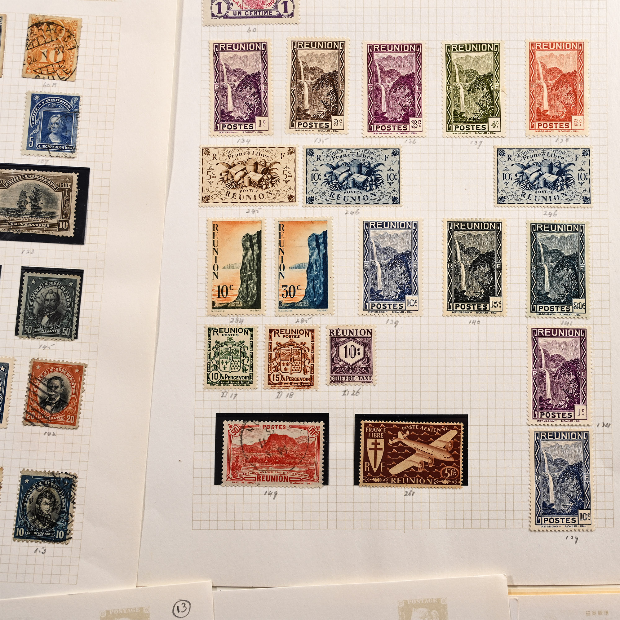 World Assorted Loose-Leaf Stamp Album Pages