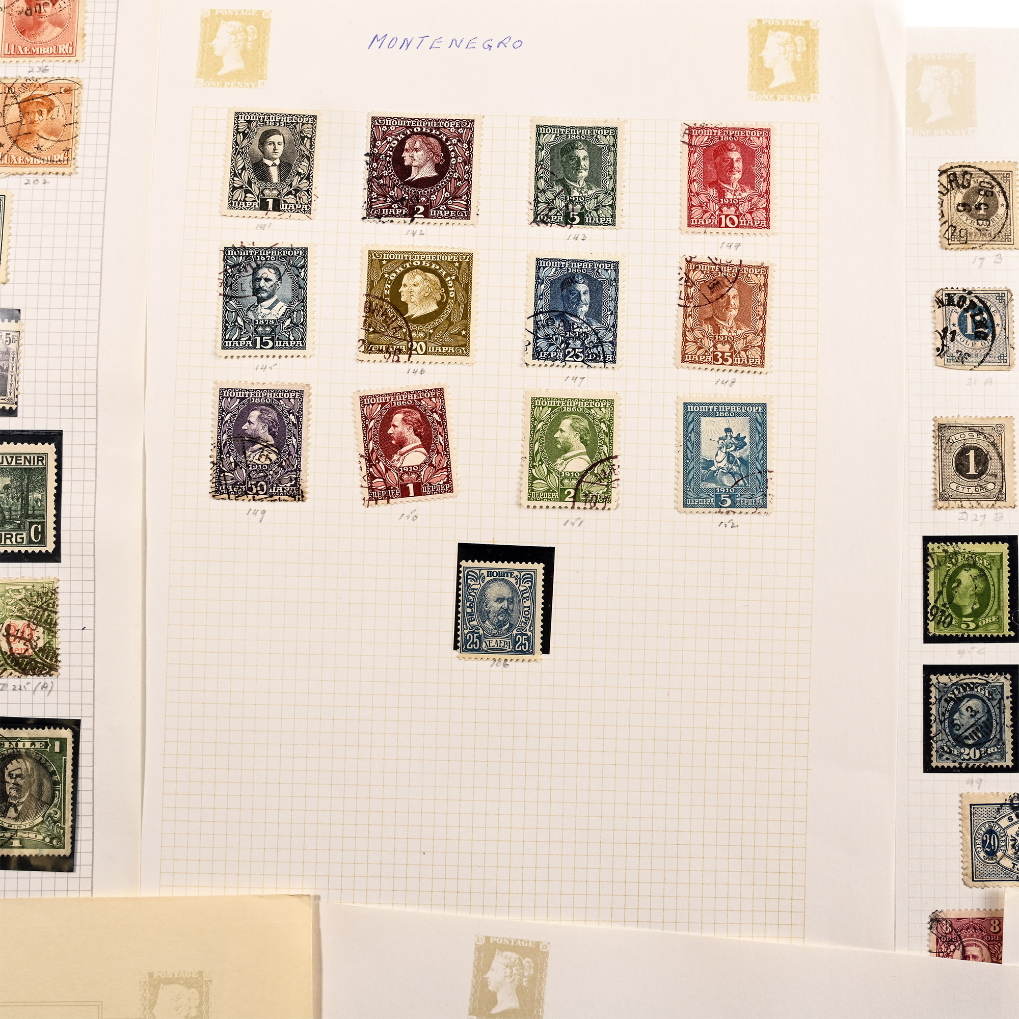World Assorted Loose-Leaf Stamp Album Pages