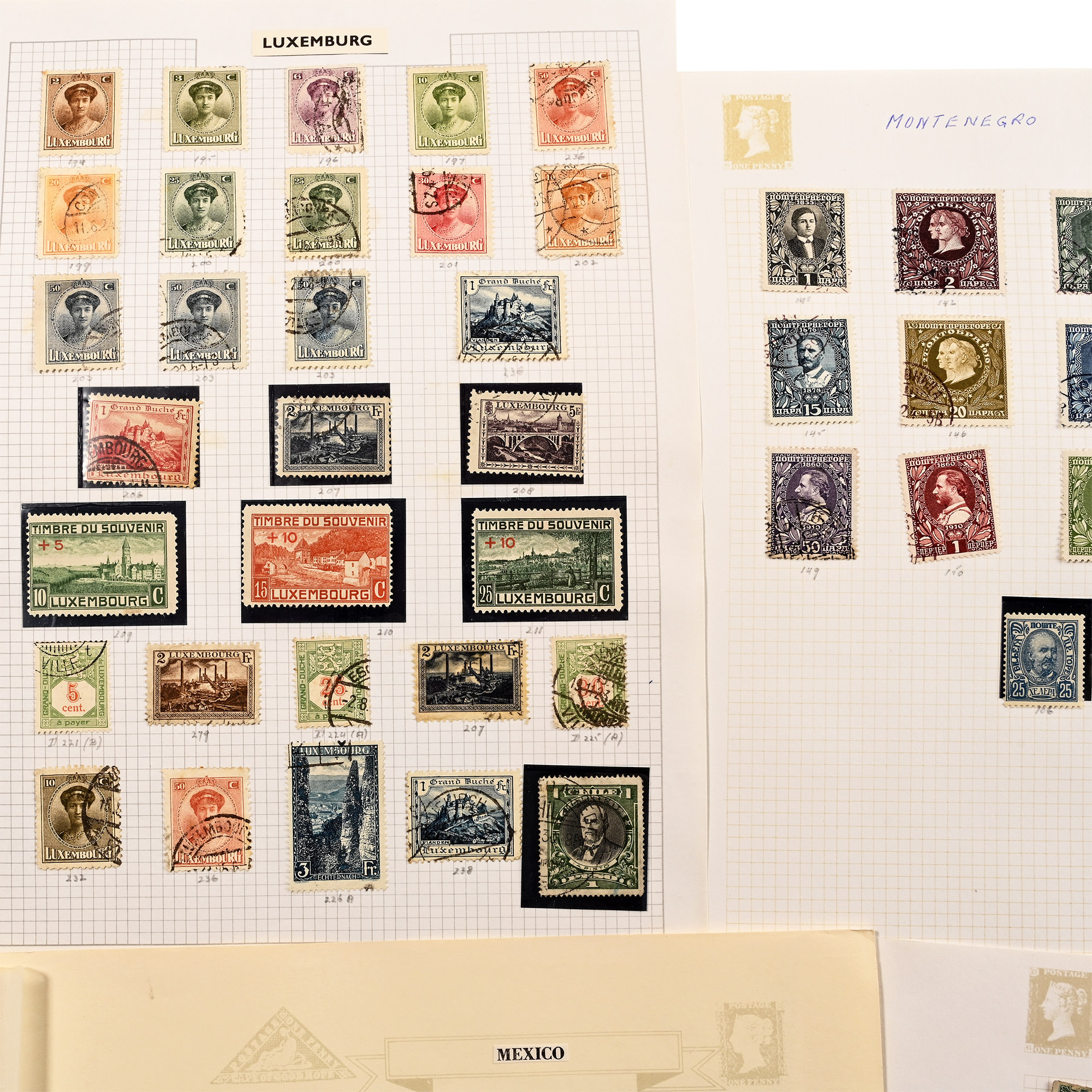 World Assorted Loose-Leaf Stamp Album Pages