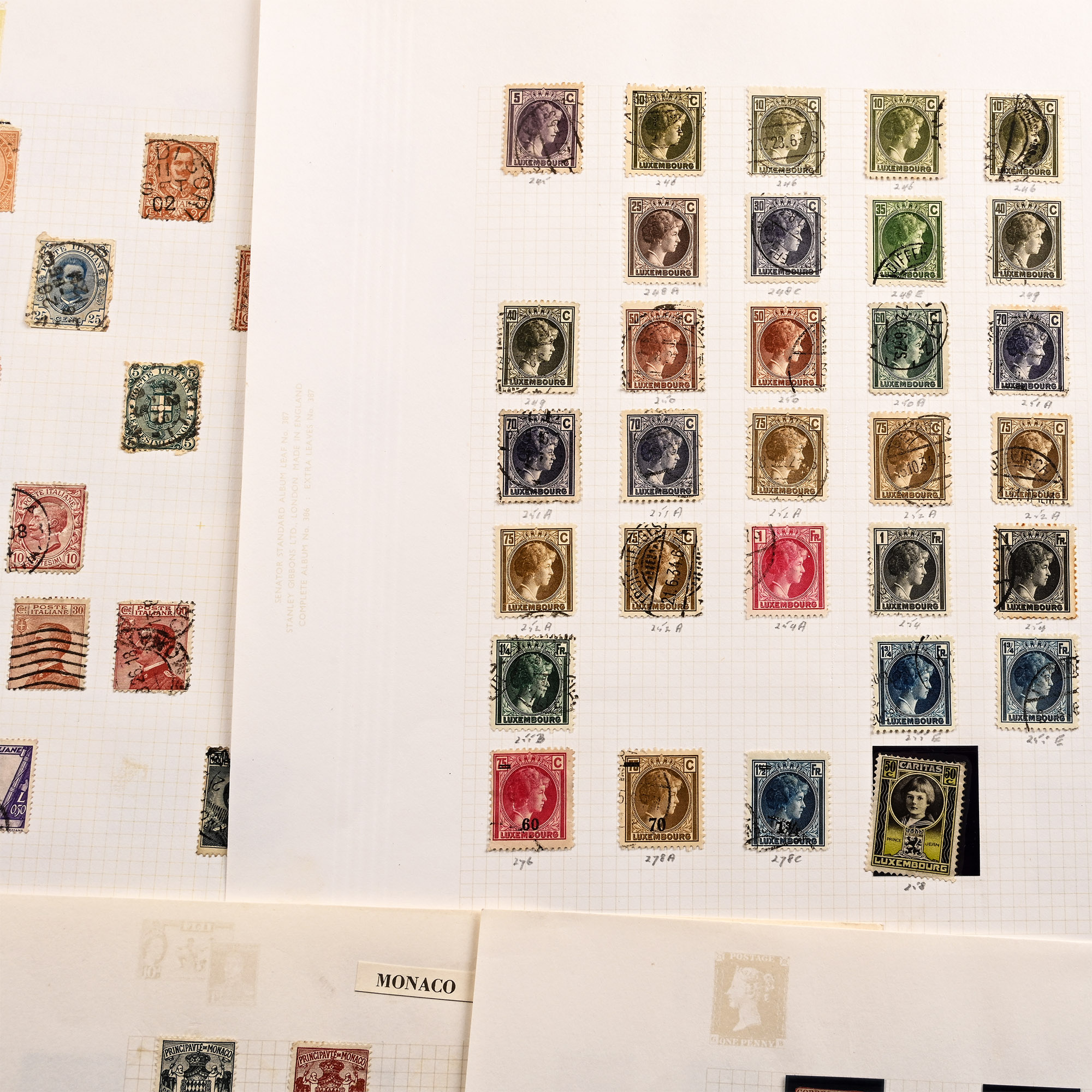 World Assorted Loose-Leaf Stamp Album Pages