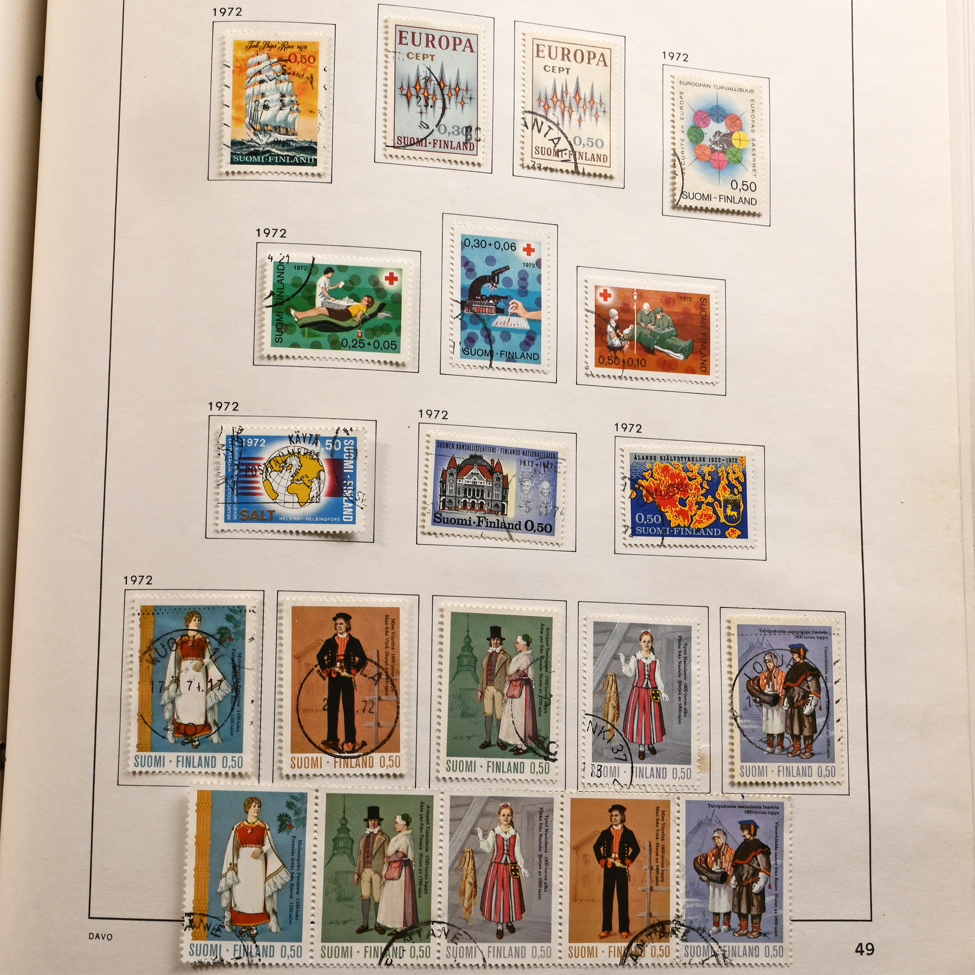 Suomi Finland DAVO Stamp Album Collection