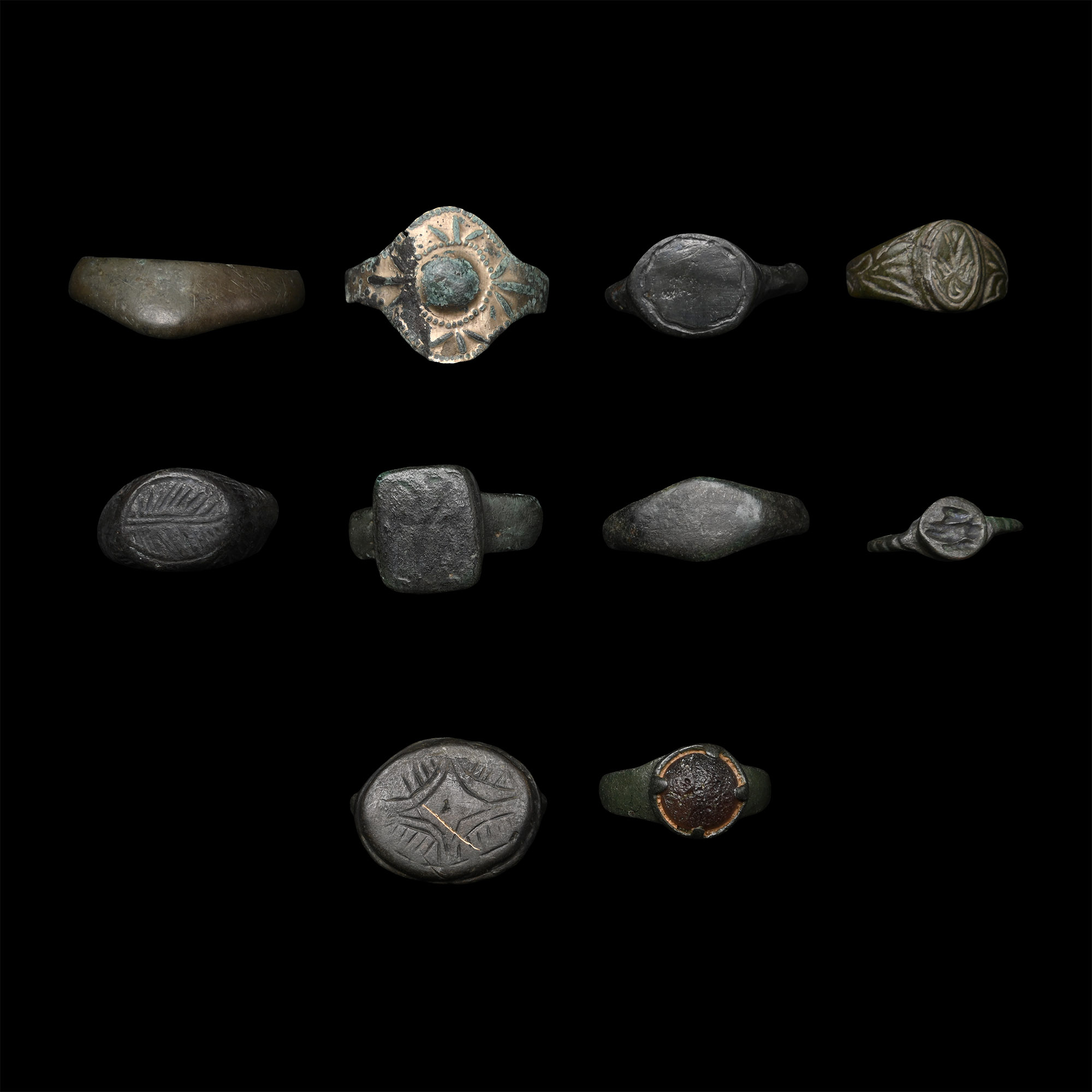 Roman to Medieval Bronze Ring Collection