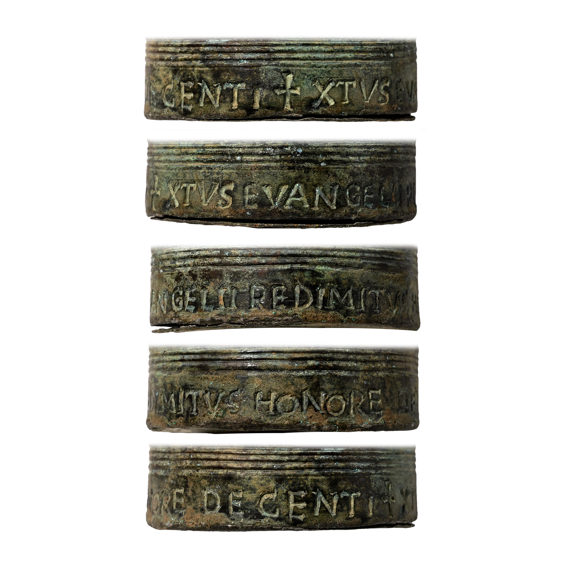 Dark Ages Bronze Decorated Pyxis