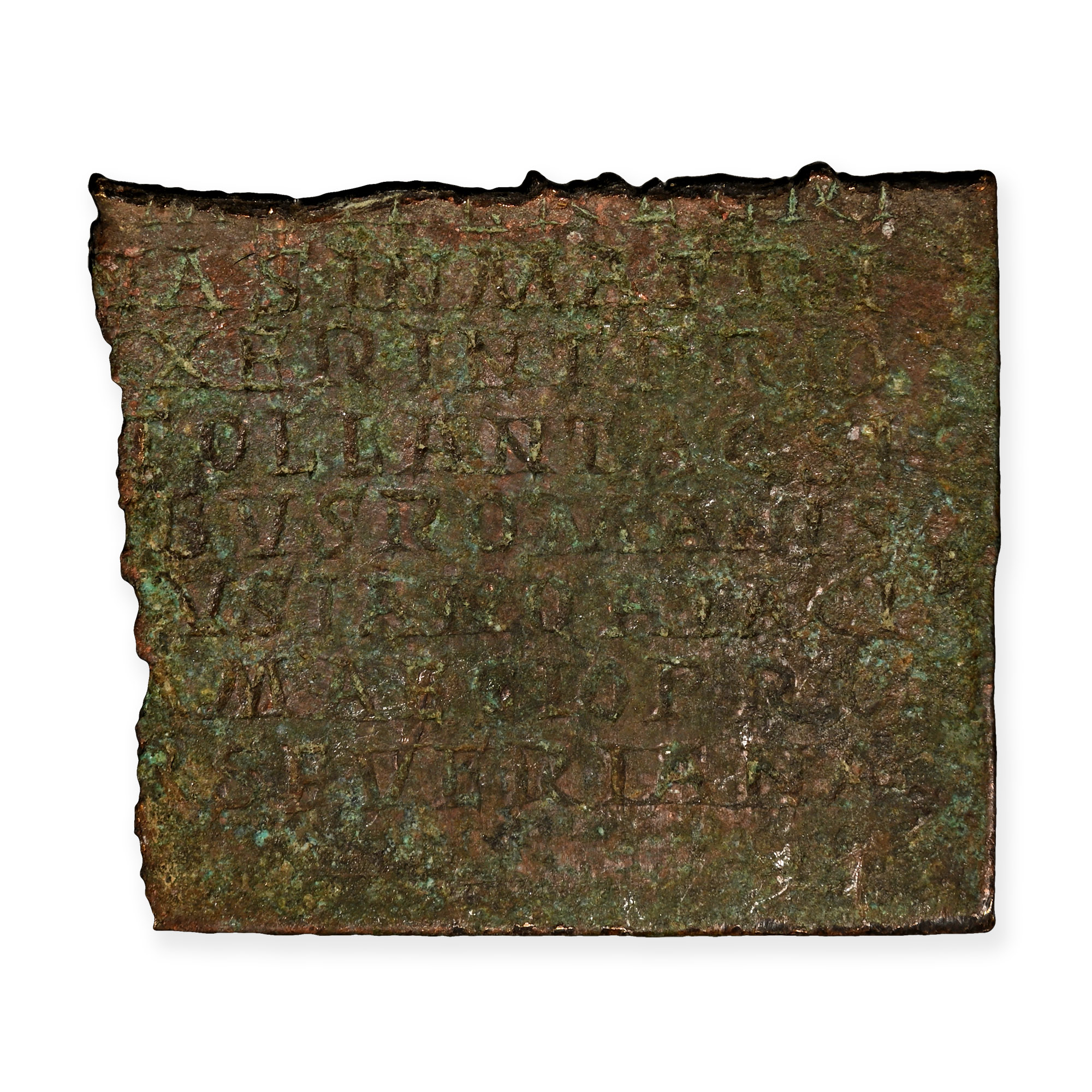 Roman Bronze Diploma Fragment