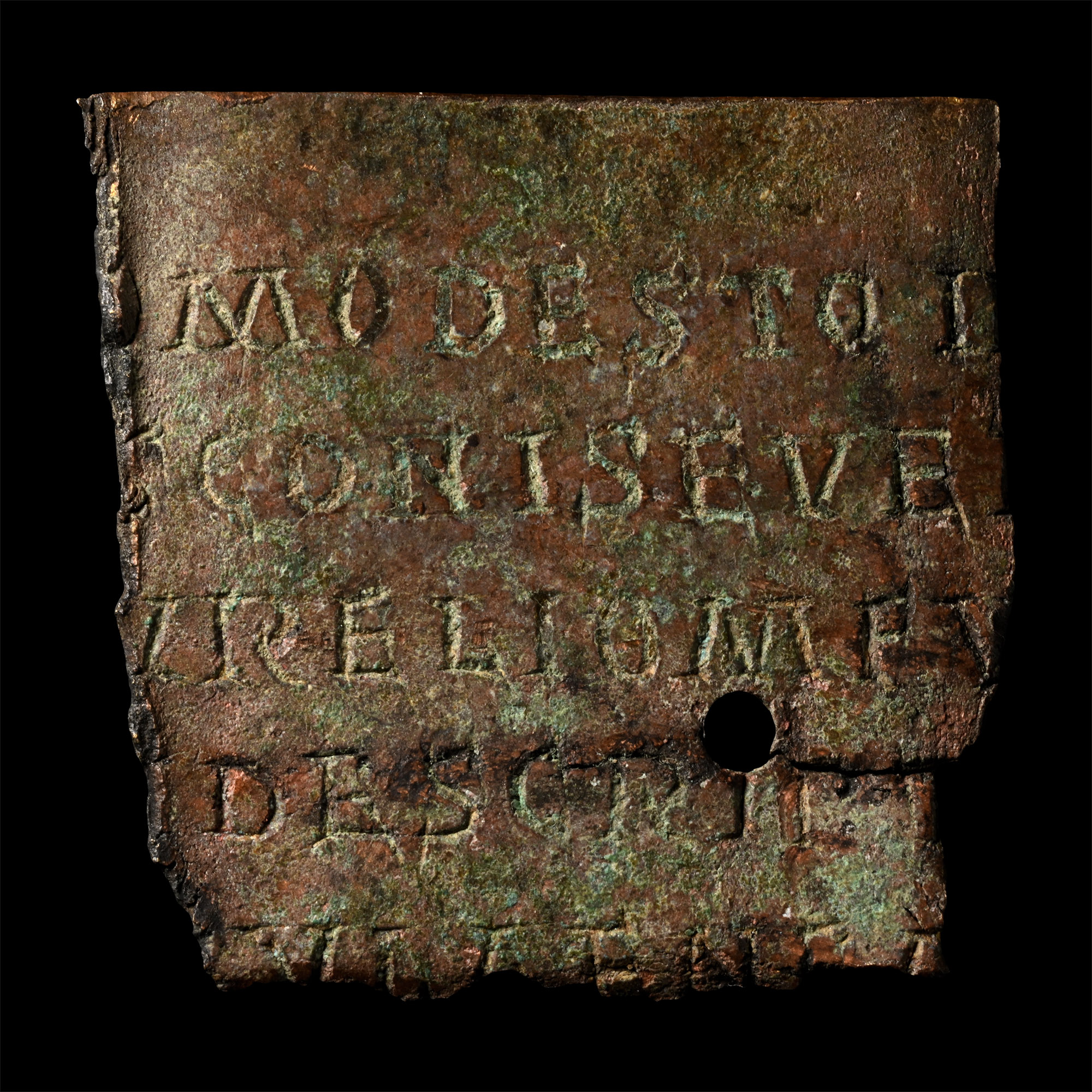 Roman Bronze Diploma Fragment