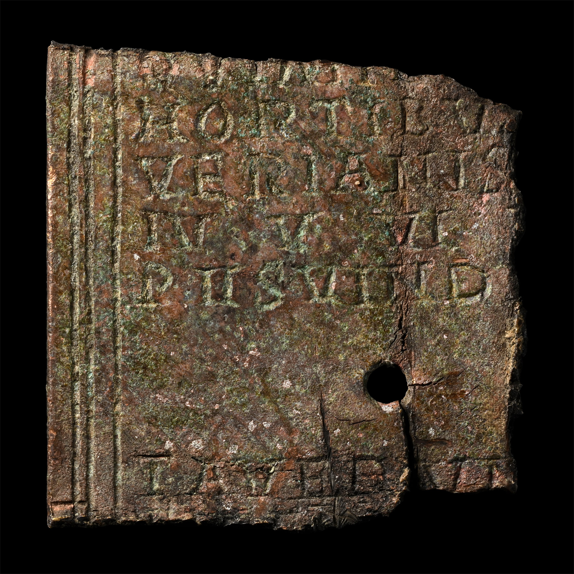 Roman Bronze Diploma Fragment