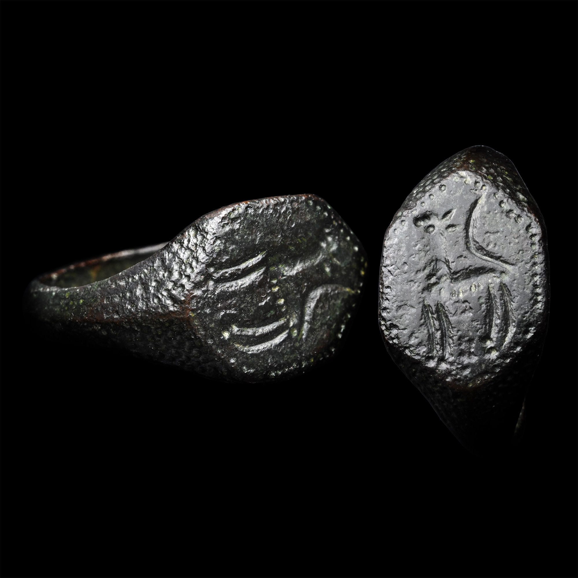 Migration Period Ring with Animal