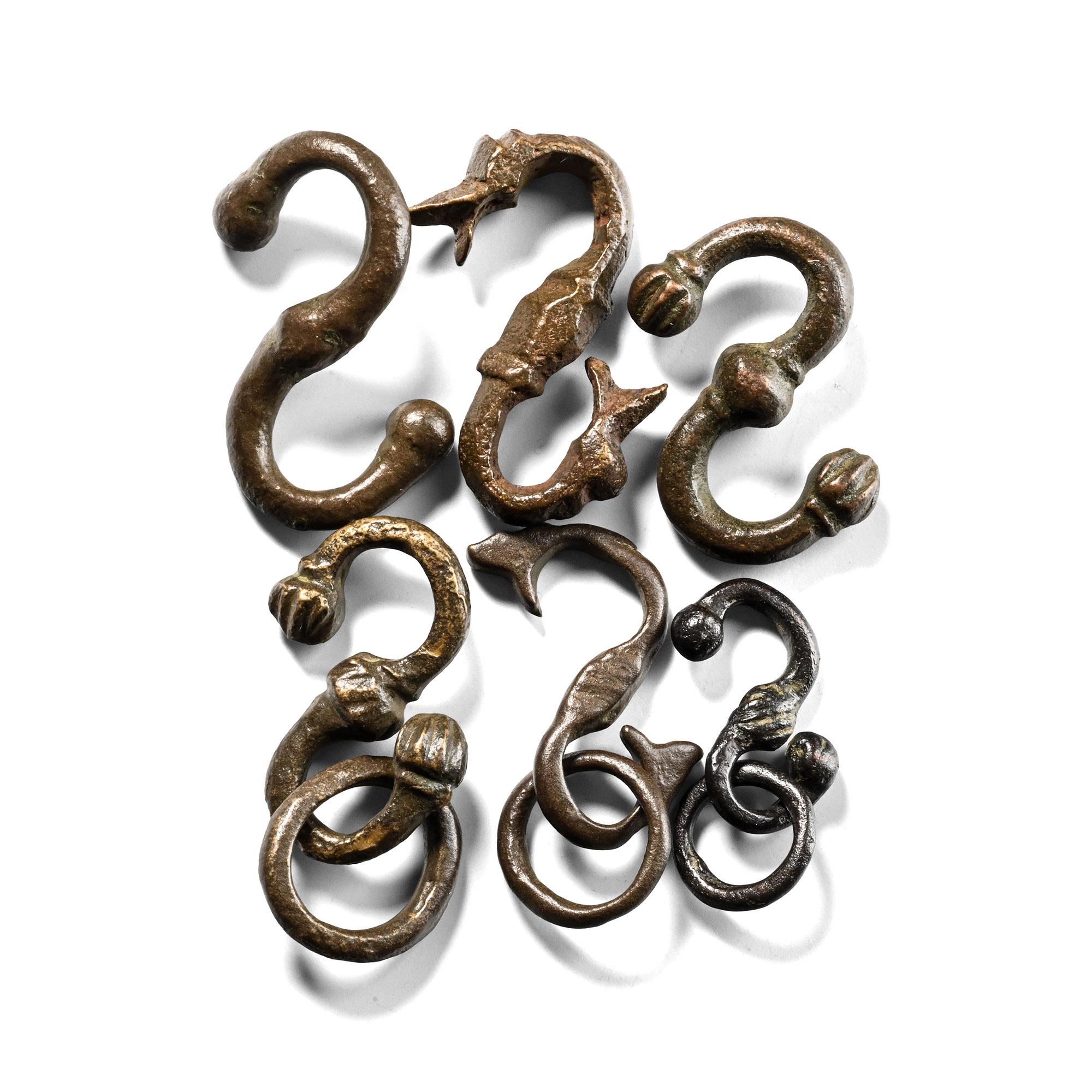 Medieval Bronze Belt Hanger Group