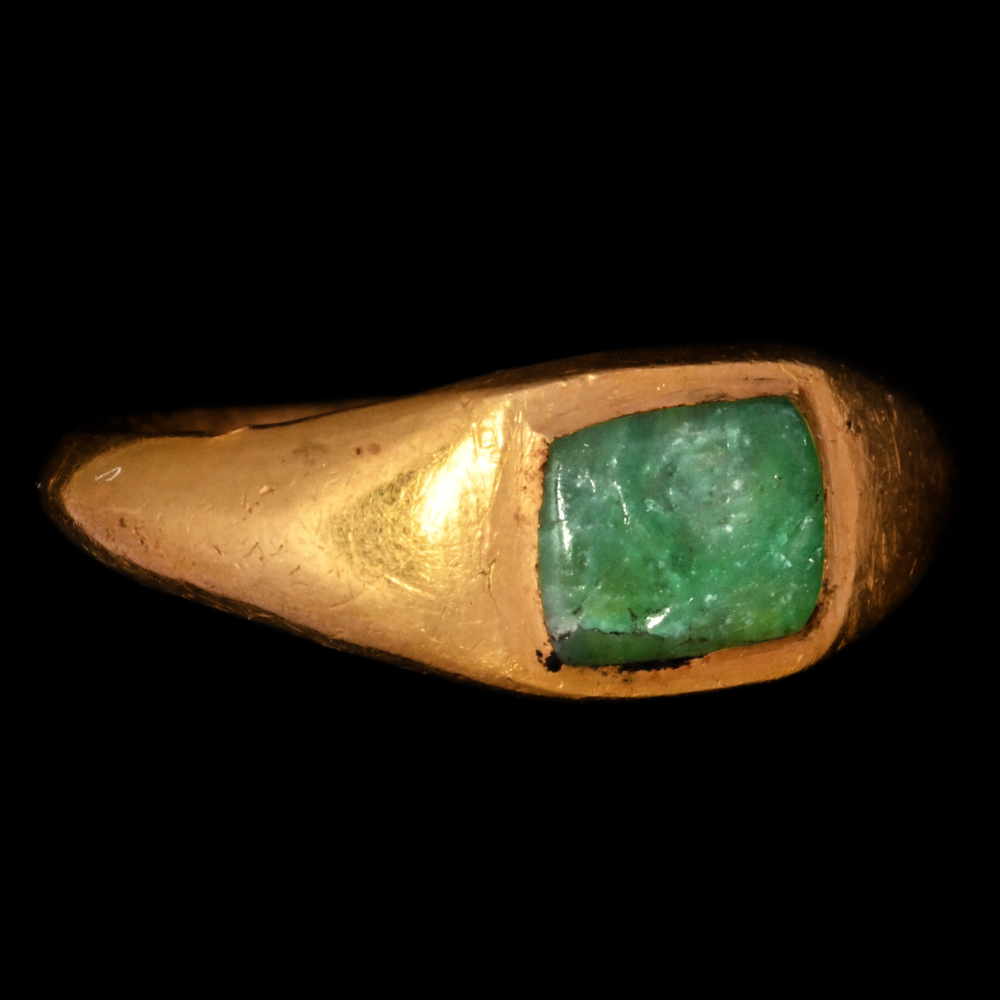 Roman Child's Ring with Emerald