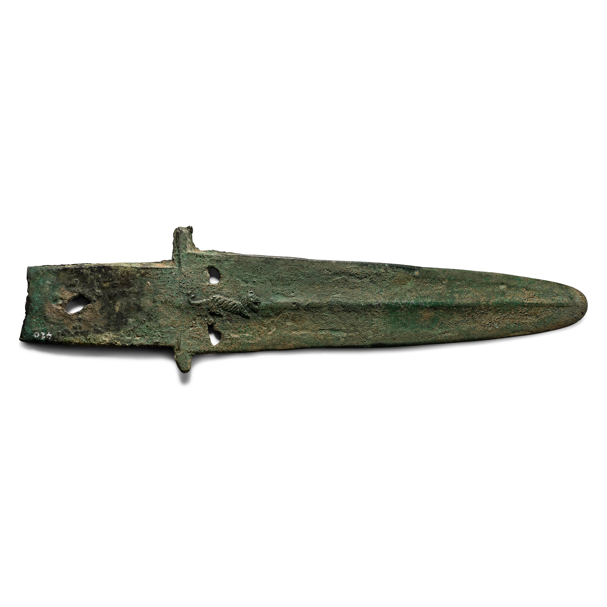 Chinese Bronze Warring States Style Dagger