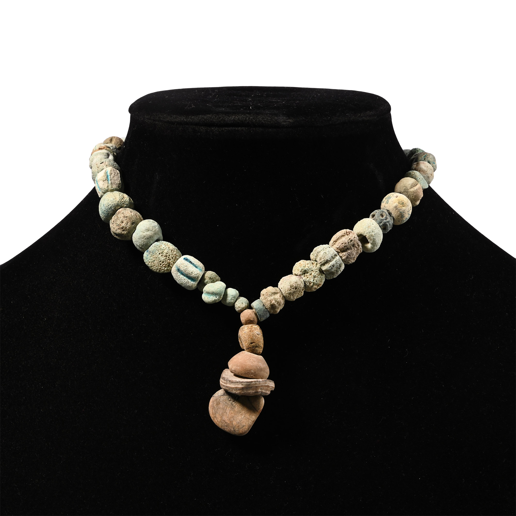Romano-Egyptian Faience and Other Bead Necklace String