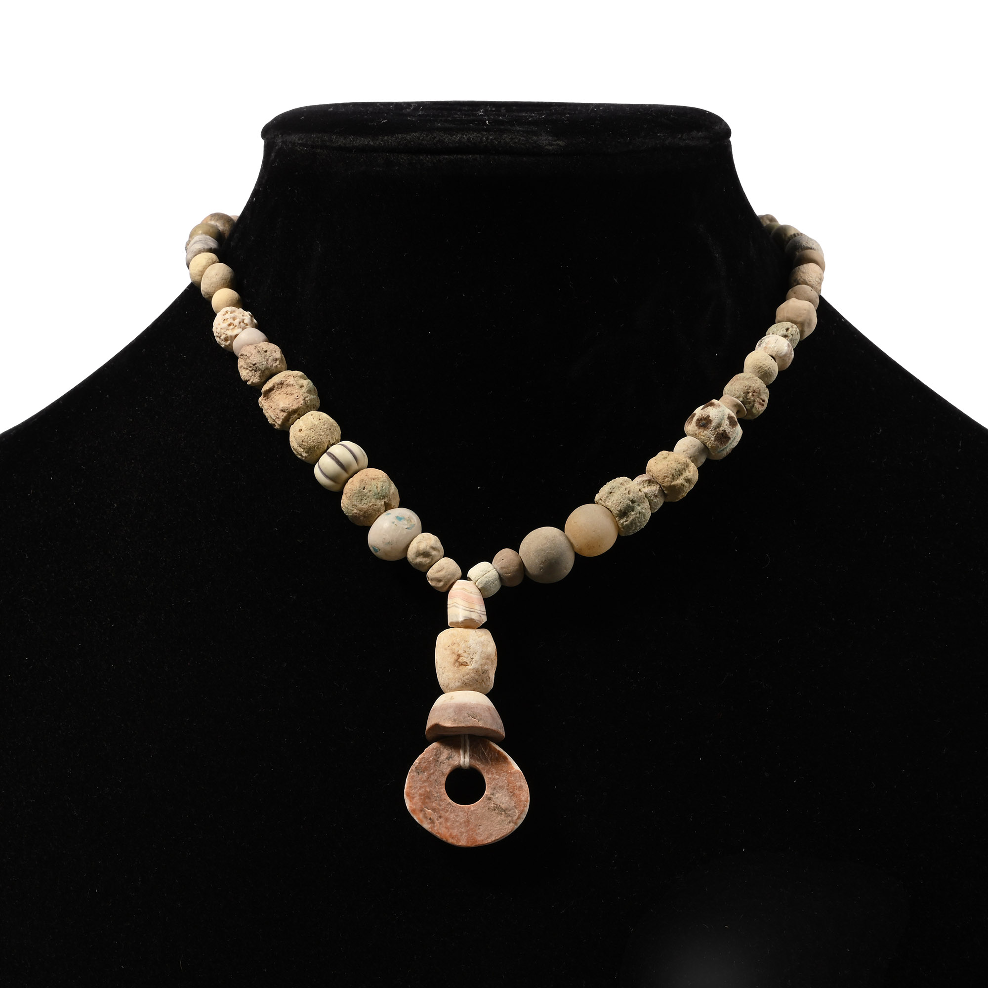 Western Asiatic Terracotta and Other Bead Necklace String