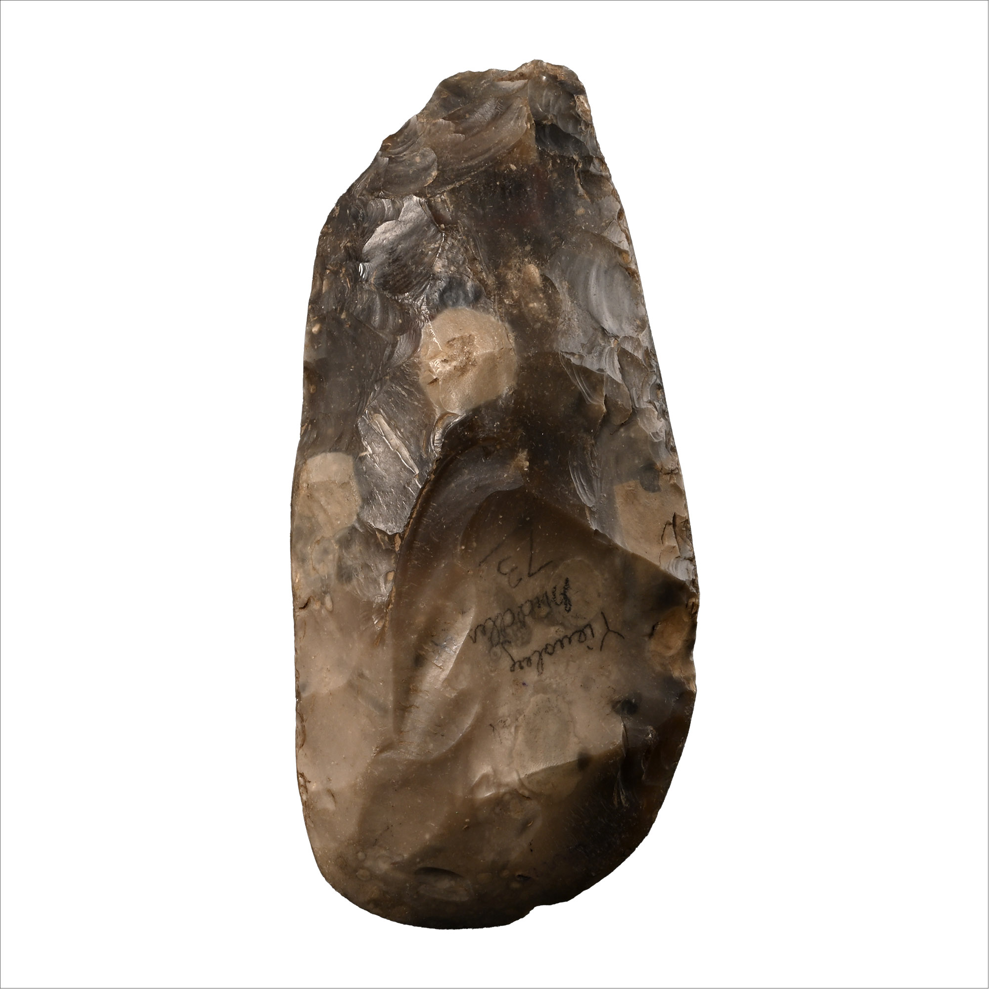 London Stone Age Knapped and Polished Flint Axehead