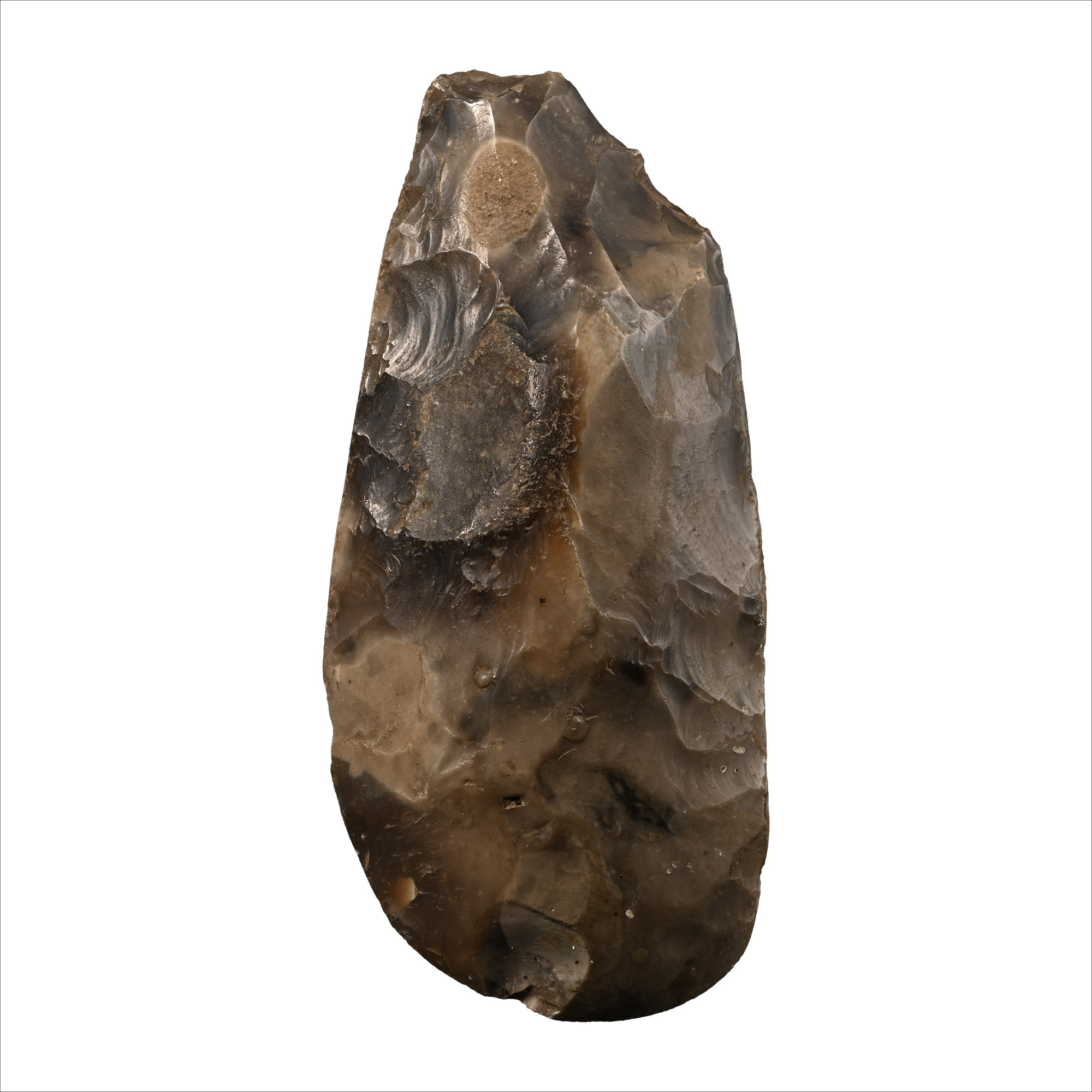 London Stone Age Knapped and Polished Flint Axehead