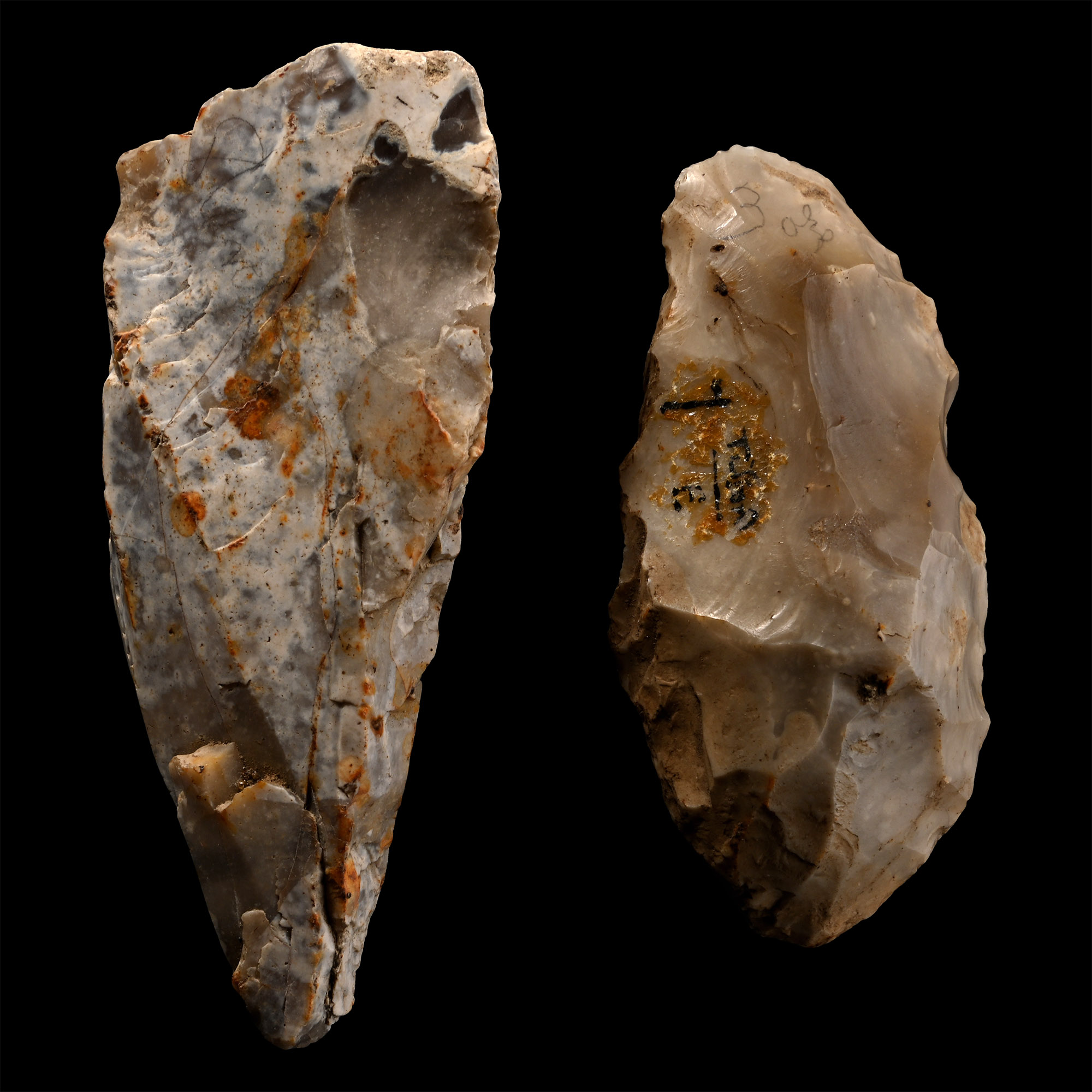 Farnham Stone Age Knapped Flint Axe Group