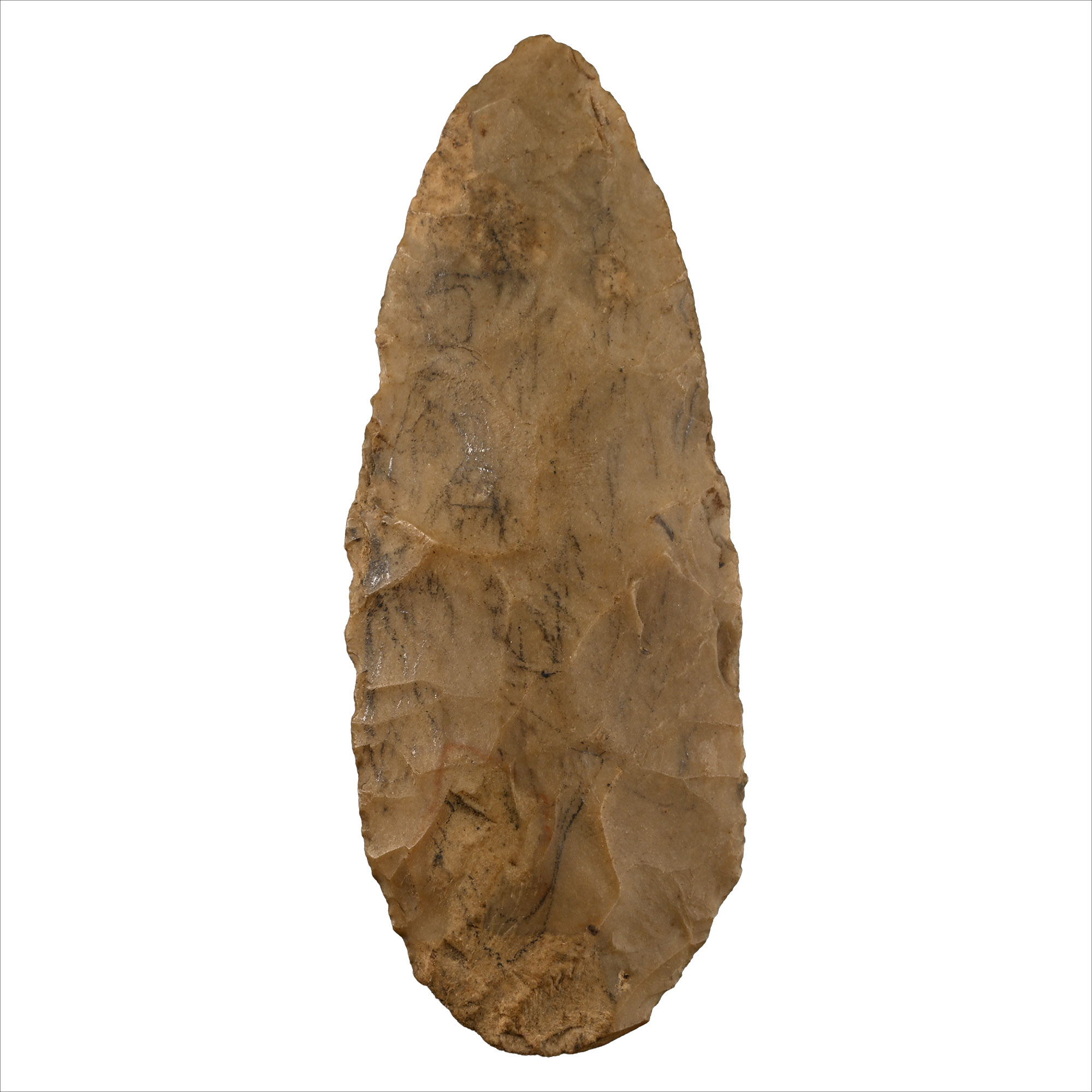 North American Indian 'Carter Cay' Knapped Spear Point