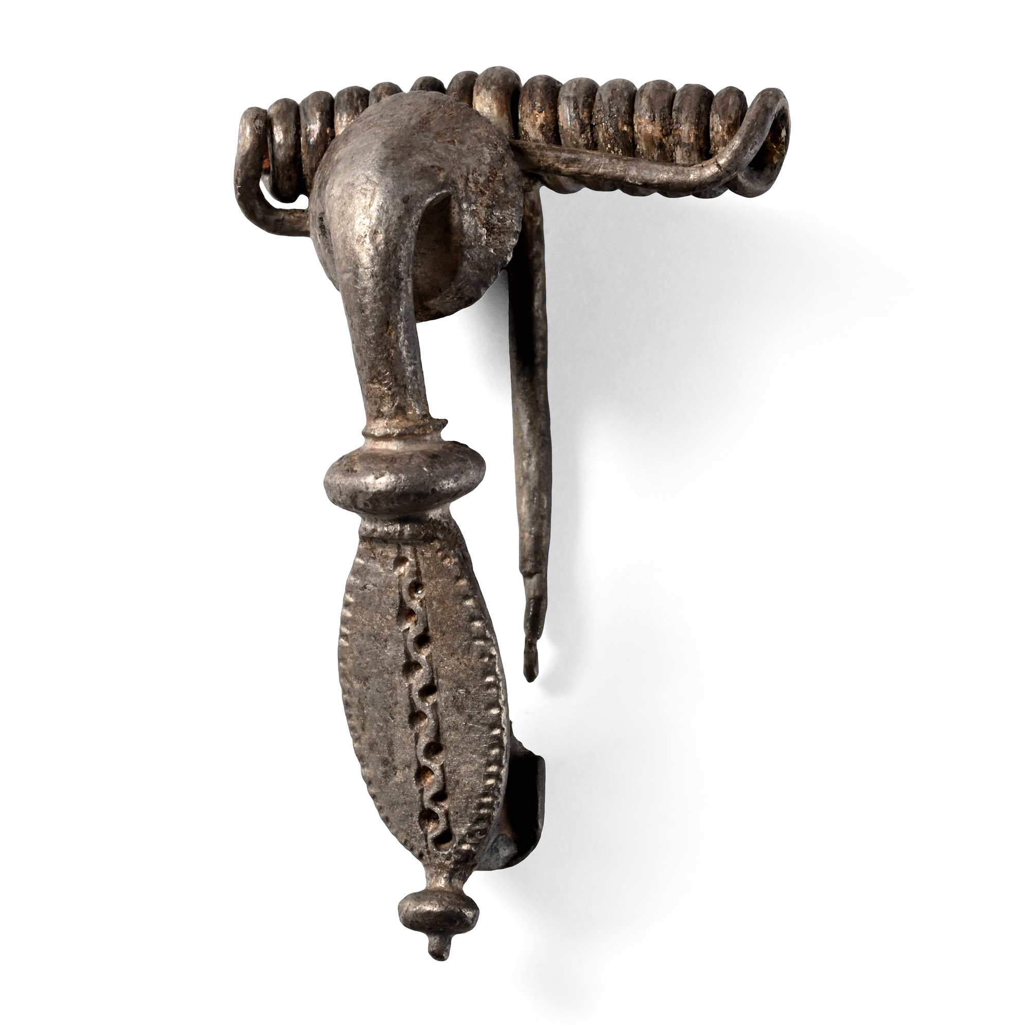 Roman Silver Bow Brooch