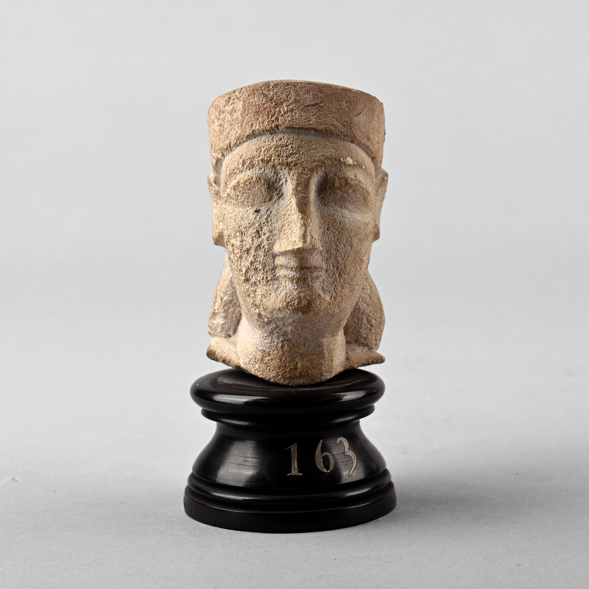 'The Metropolitan Museum of Art' Cypriot Limestone Votive Head of a Man