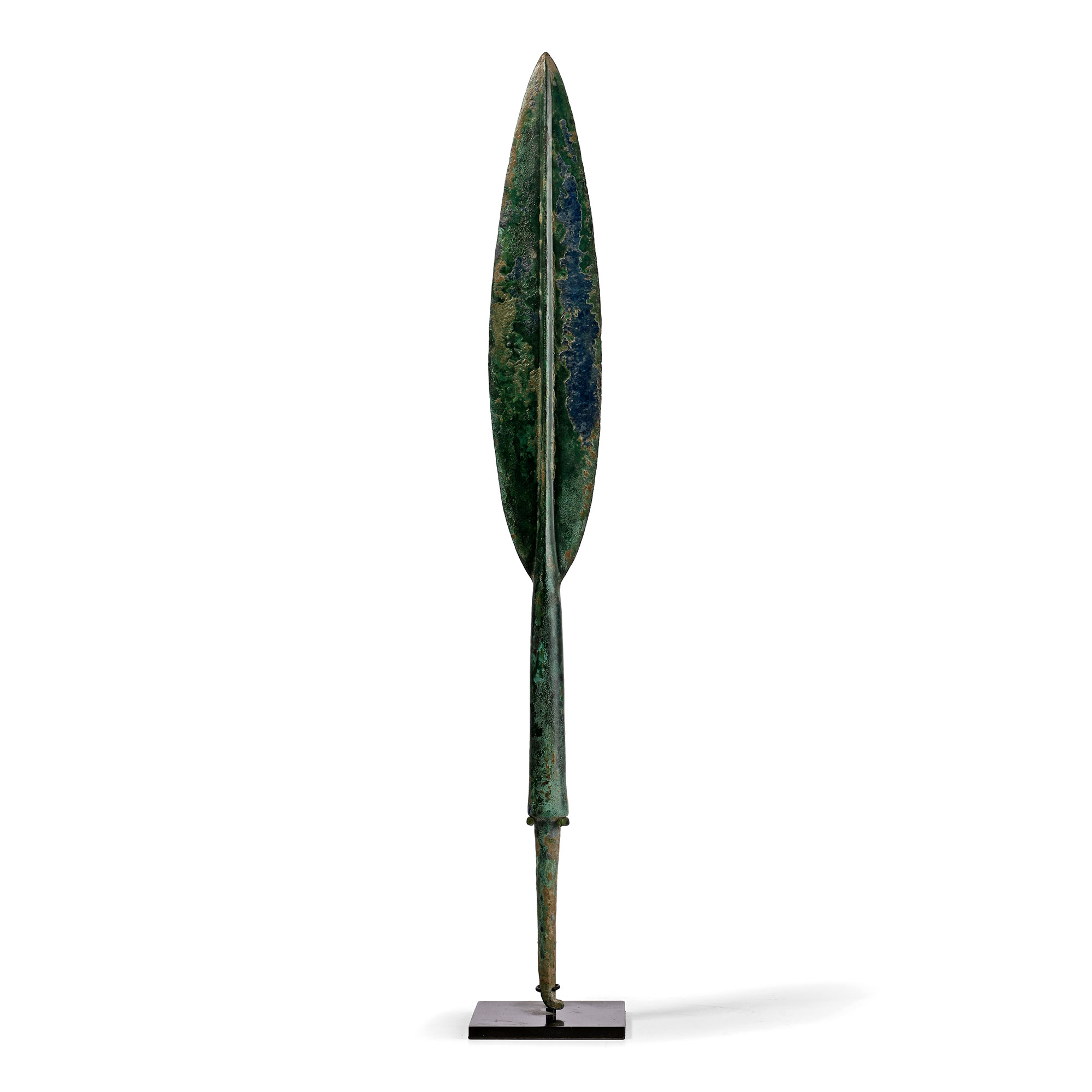 Large Luristan Leaf-Shaped Bronze Spearhead