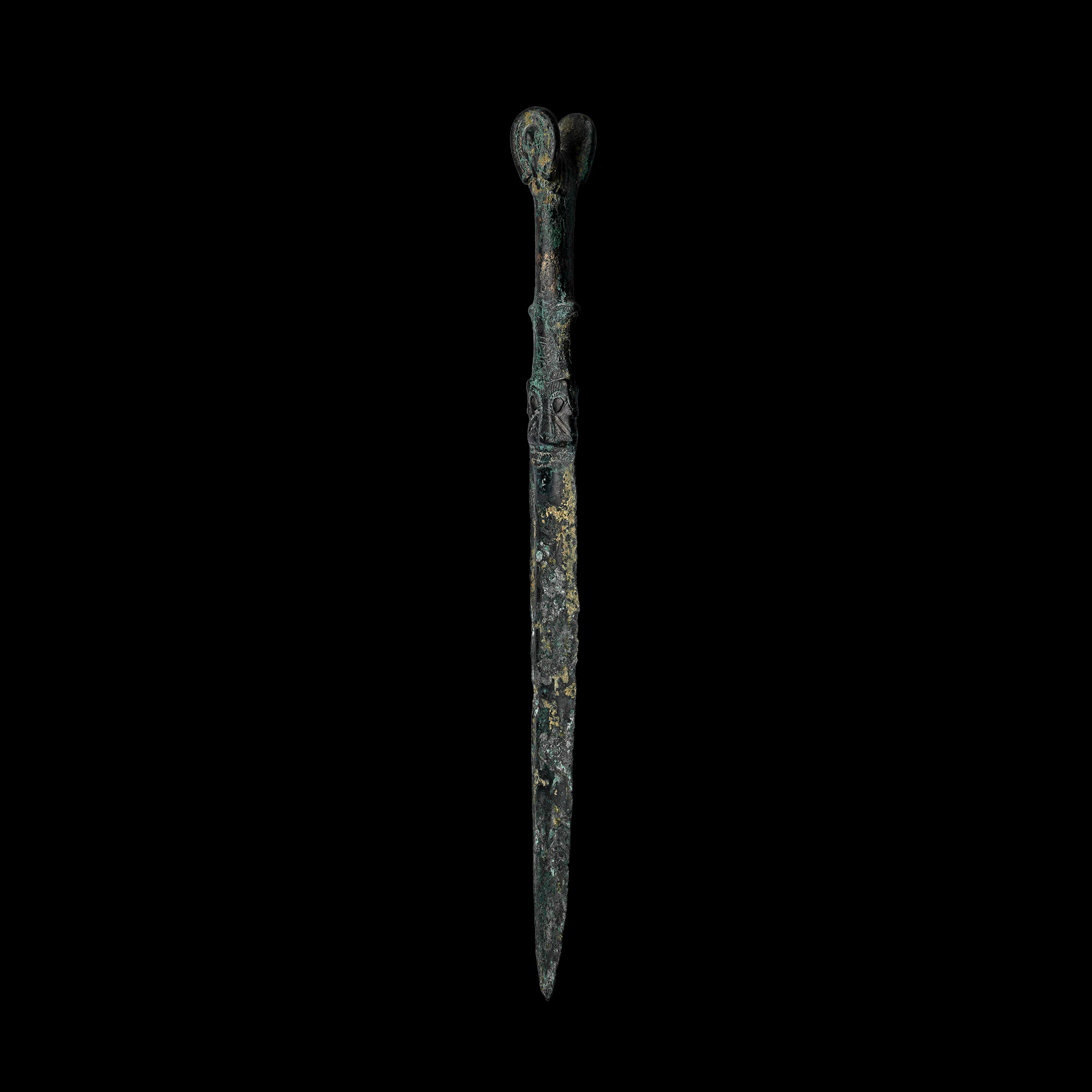 Luristan Dagger with Animal-Headed Hilt