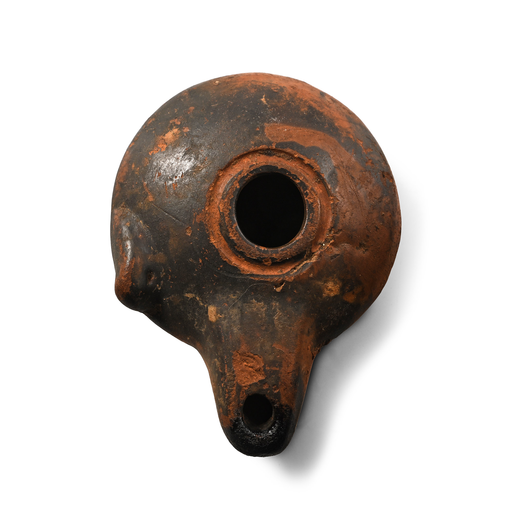 Greek Terracotta Oil Lamp