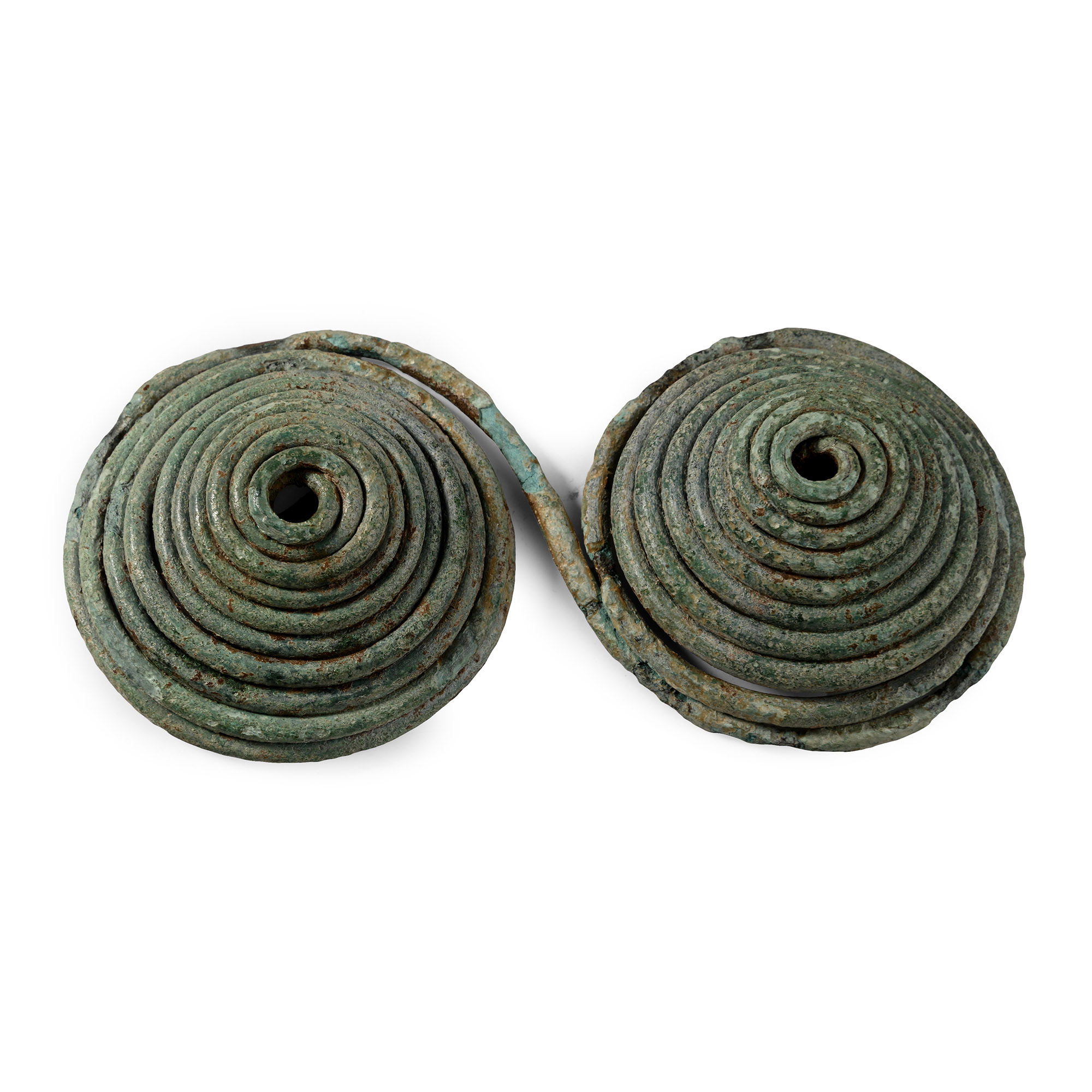 Greek Bronze Spectacle Brooch