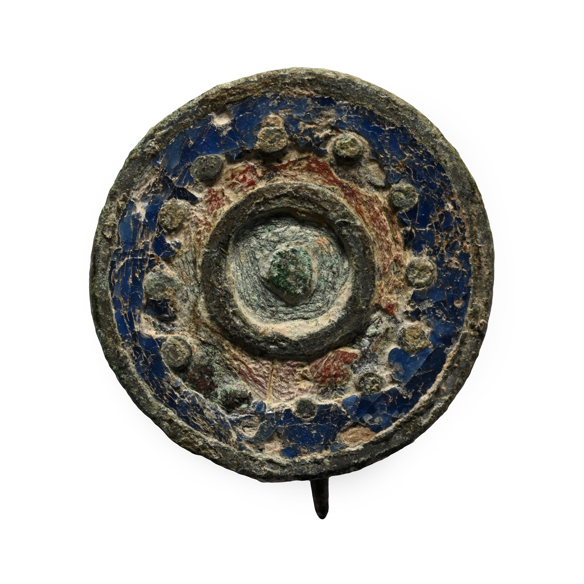 Romano-British Enamelled Bronze Plate Brooch