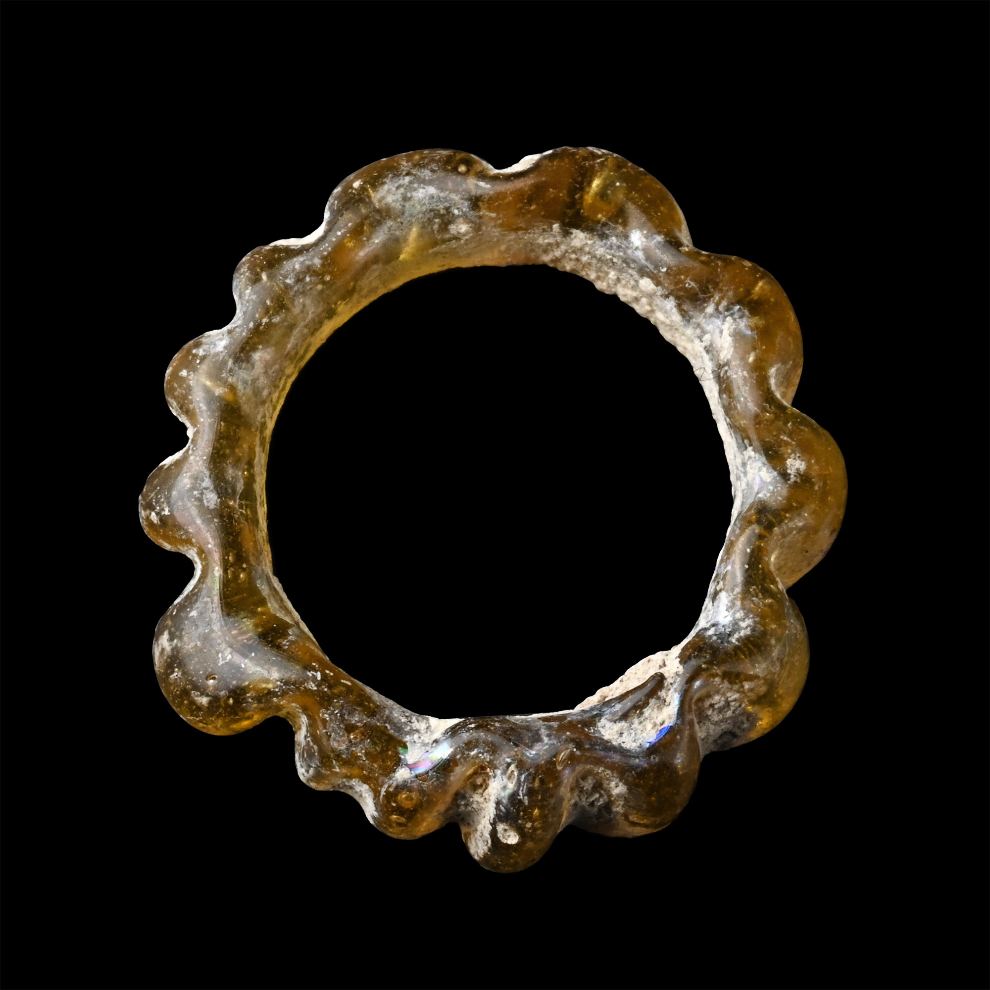 Roman Amber-Coloured Glass Ring