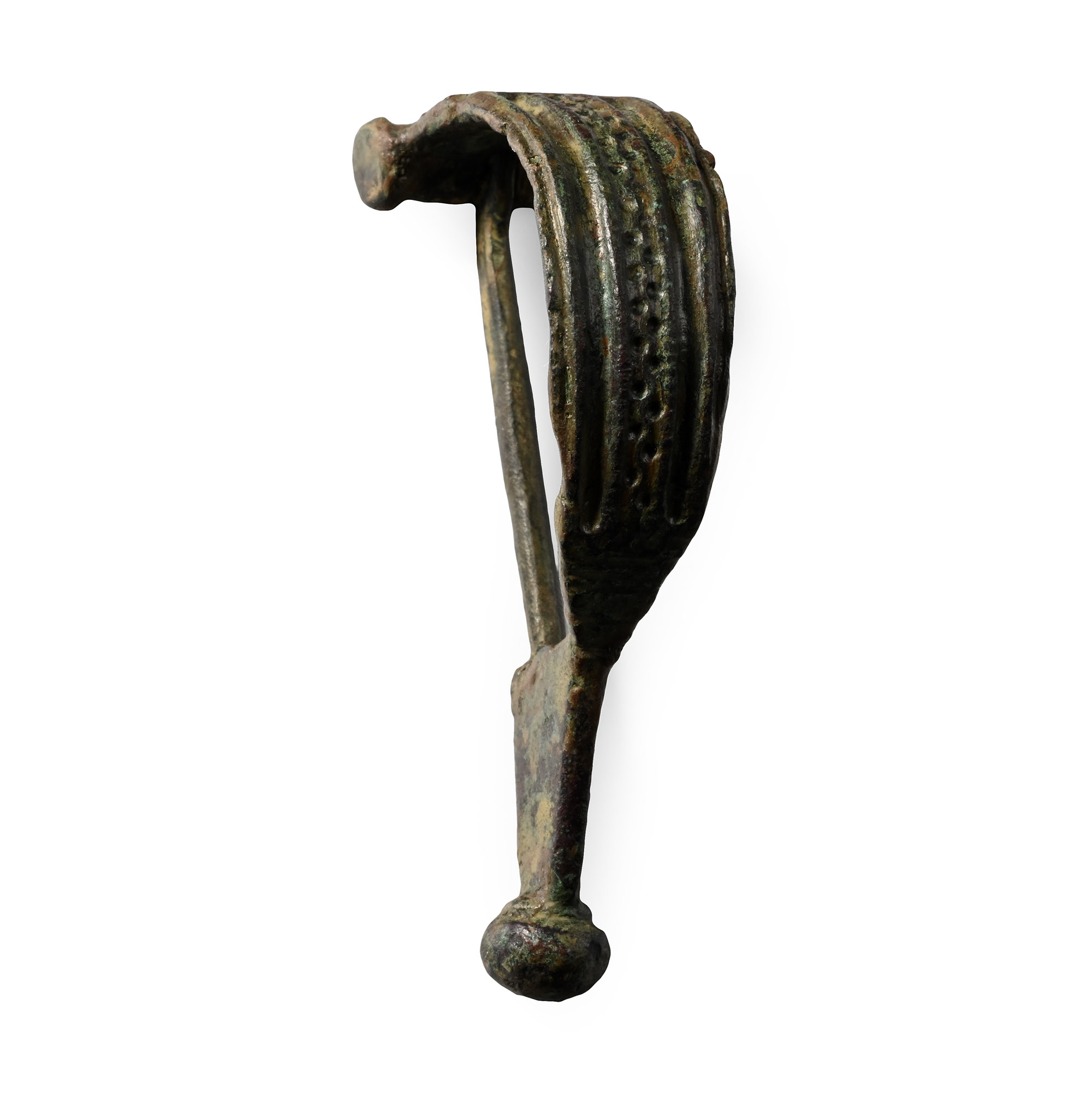 Roman Bronze Decorated Aucissa Bow Brooch