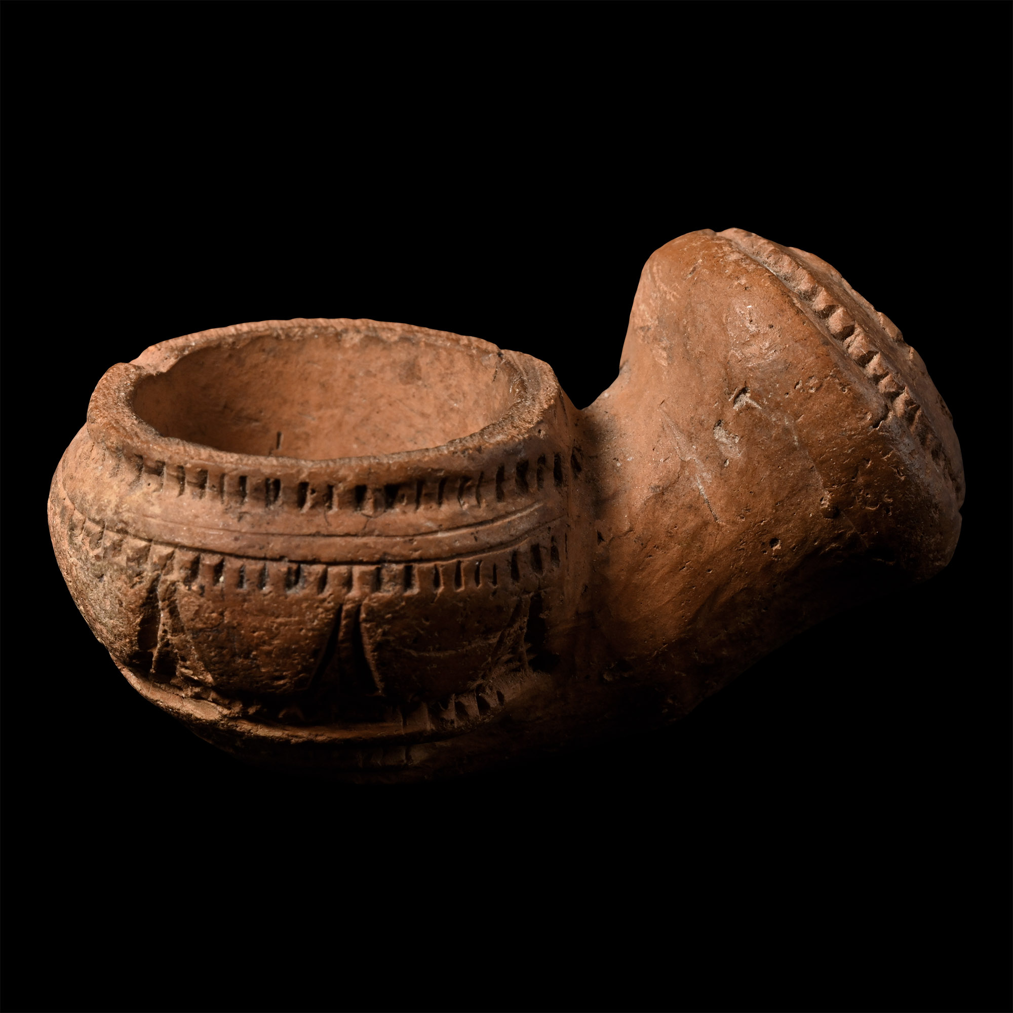 Western Asiatic Ceramic Tobacco Pipe Bowl